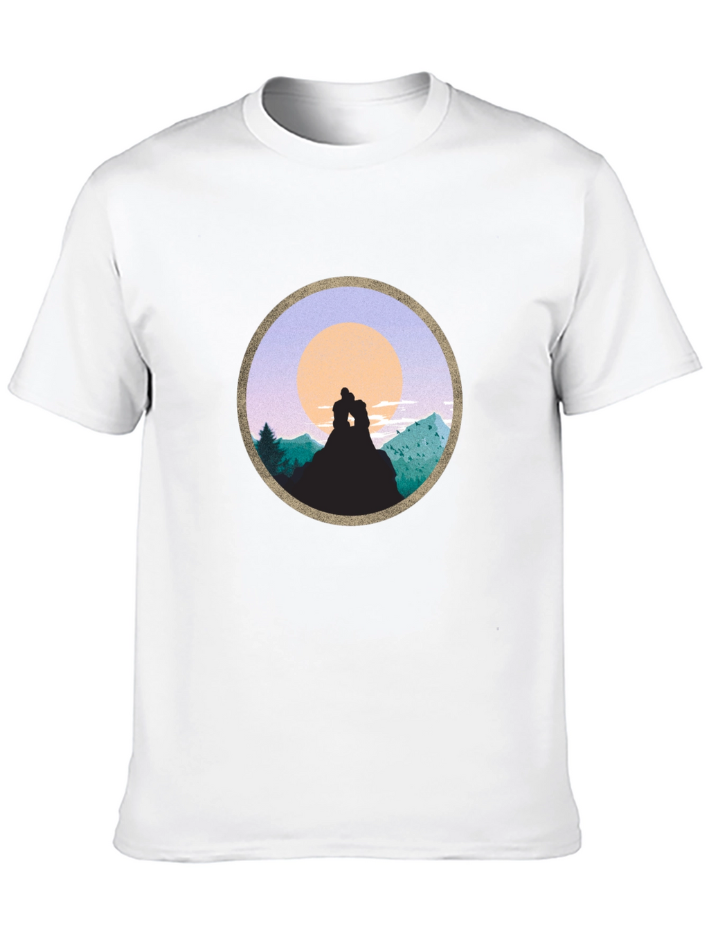Romantic Sunset Mountain T-Shirt
