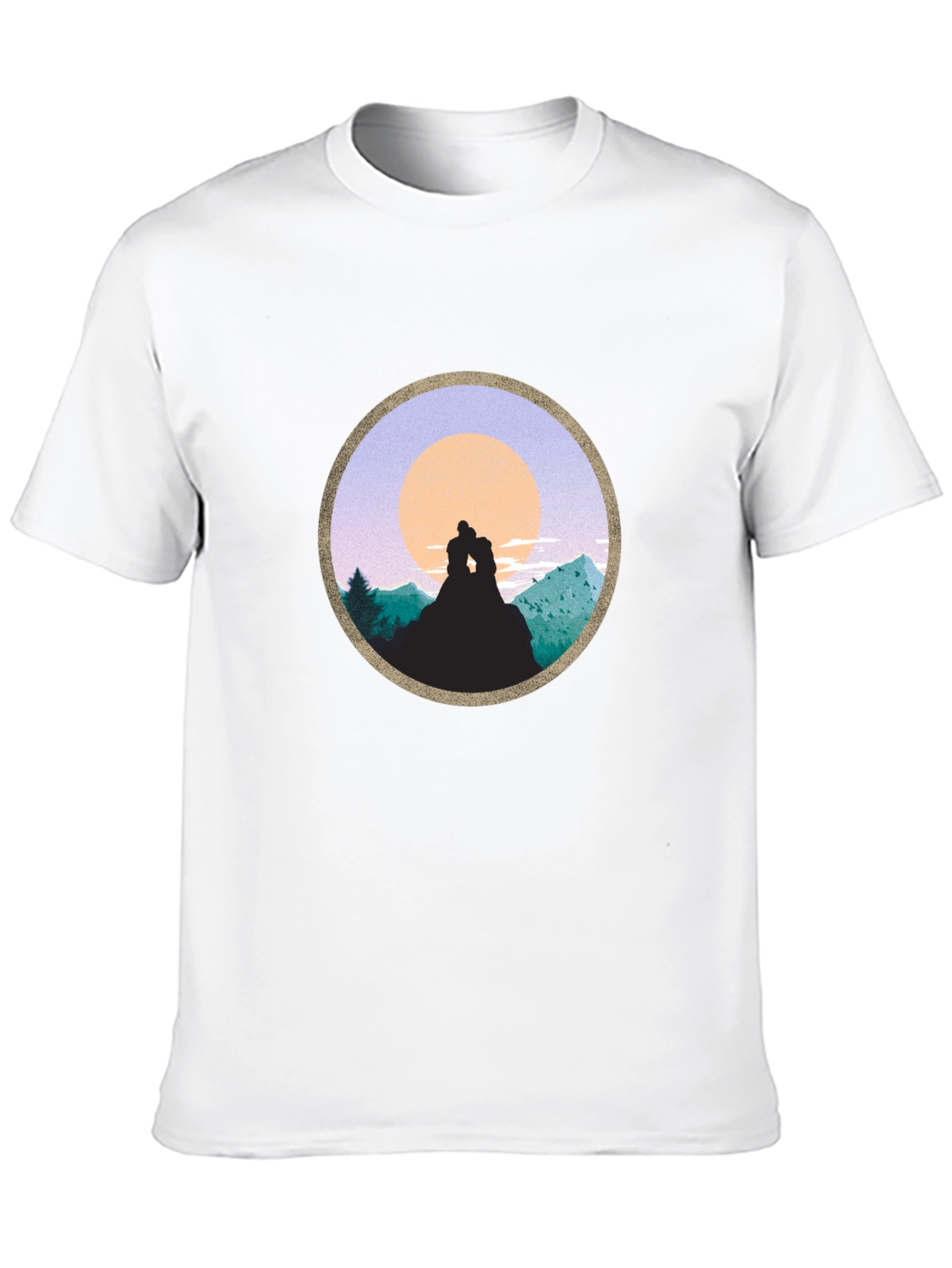 Romantic Sunset Mountain T-Shirt