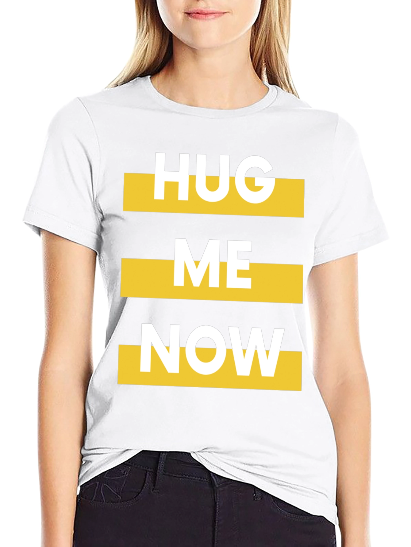 Hug Me Now Graphic Tee - Bold Statement T-Shirt