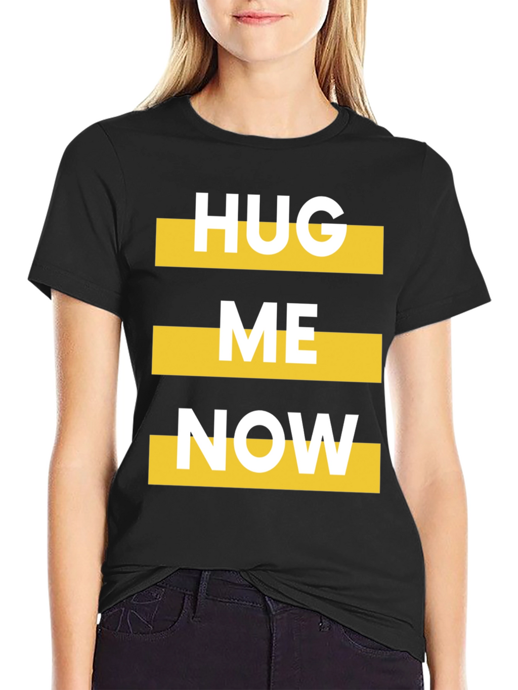 Hug Me Now Graphic Tee - Bold Statement T-Shirt