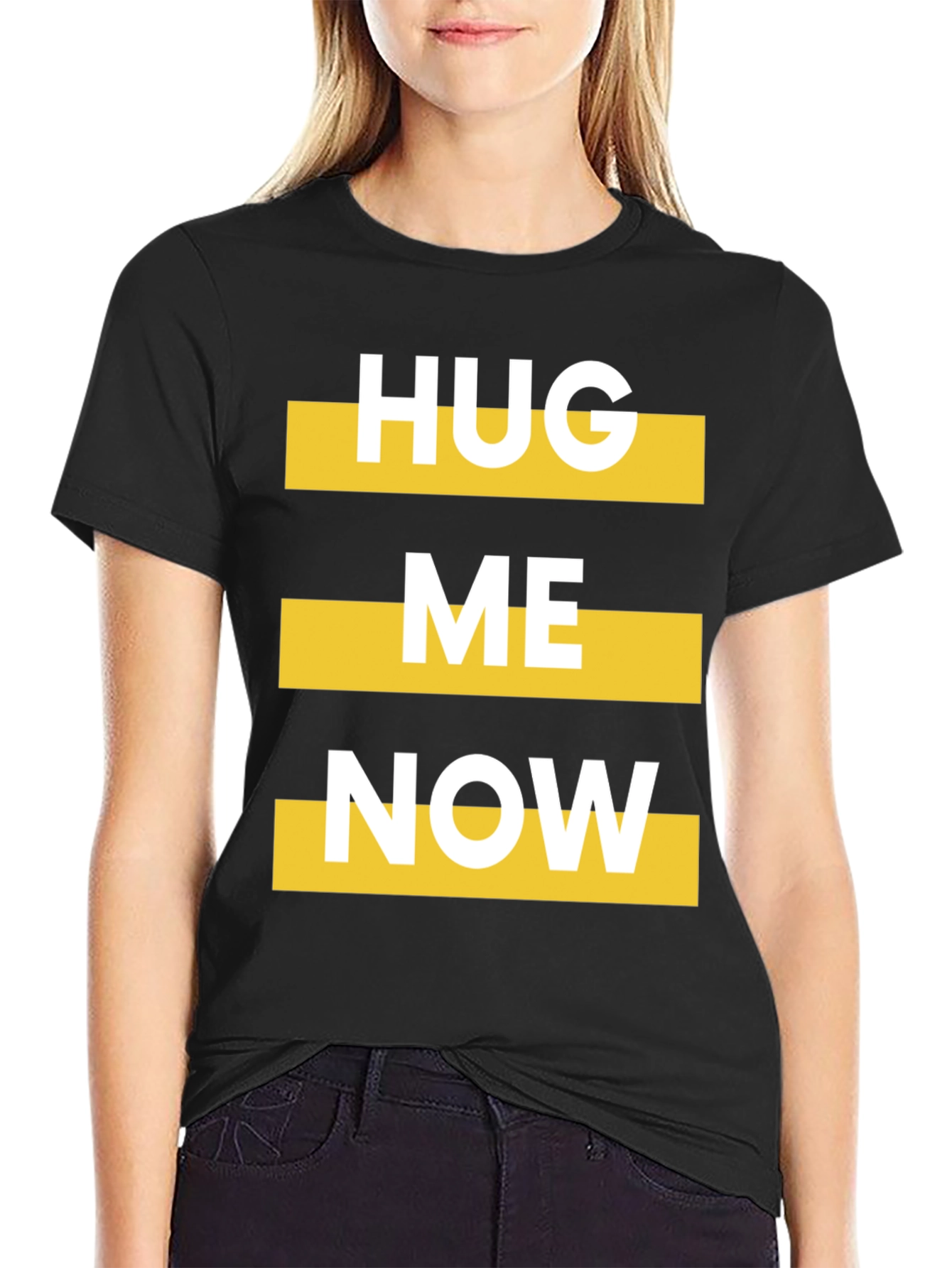 Hug Me Now Graphic Tee - Bold Statement T-Shirt