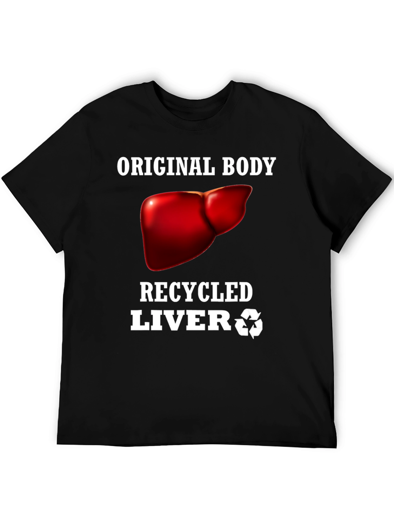 Recycled Liver Graphic Tee - Black Humor T-Shirt