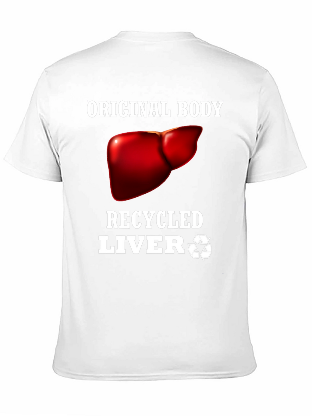 Recycled Liver Graphic Tee - Black Humor T-Shirt