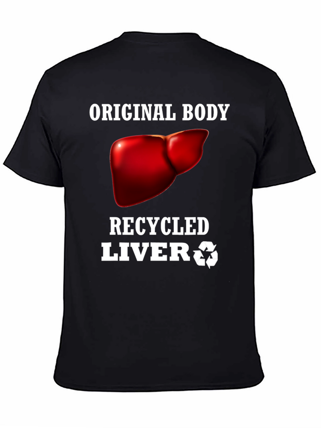 Recycled Liver Graphic Tee - Black Humor T-Shirt
