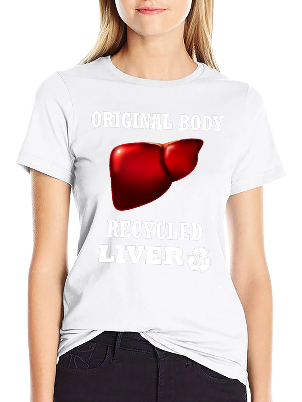 Recycled Liver Graphic Tee - Black Humor T-Shirt