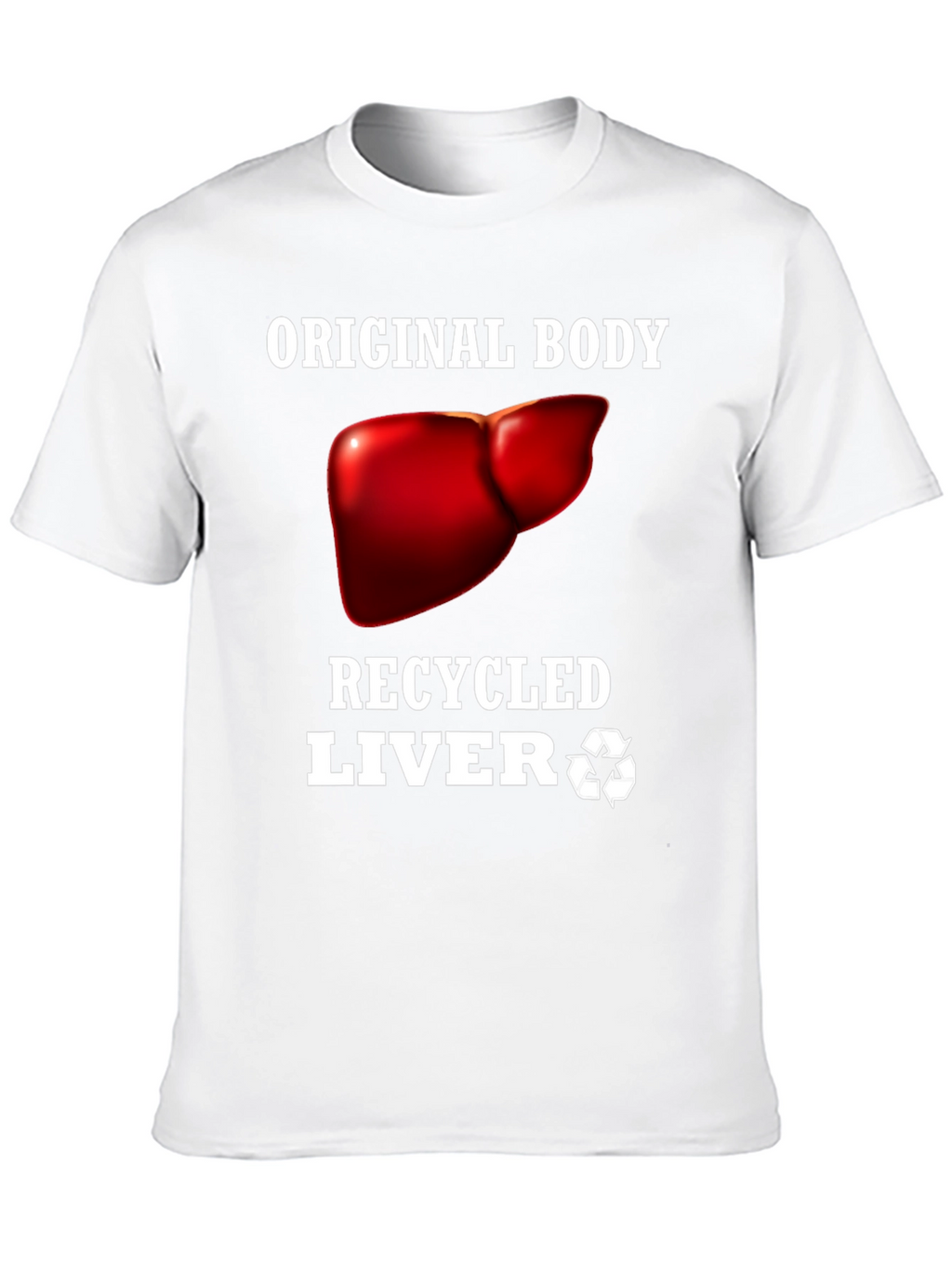 Recycled Liver Graphic Tee - Black Humor T-Shirt