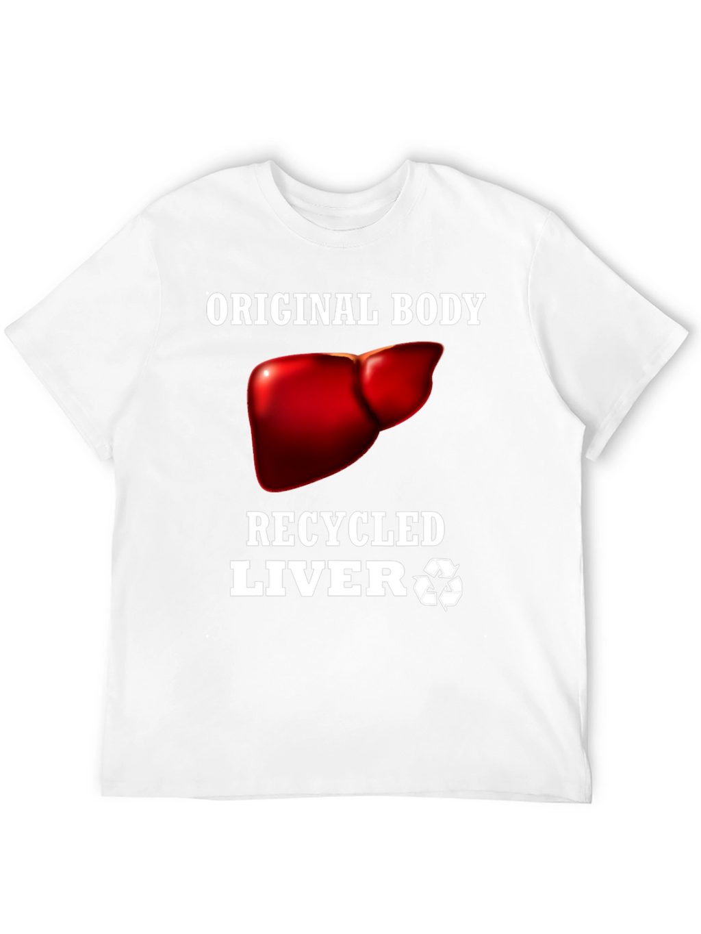 Recycled Liver Graphic Tee - Black Humor T-Shirt