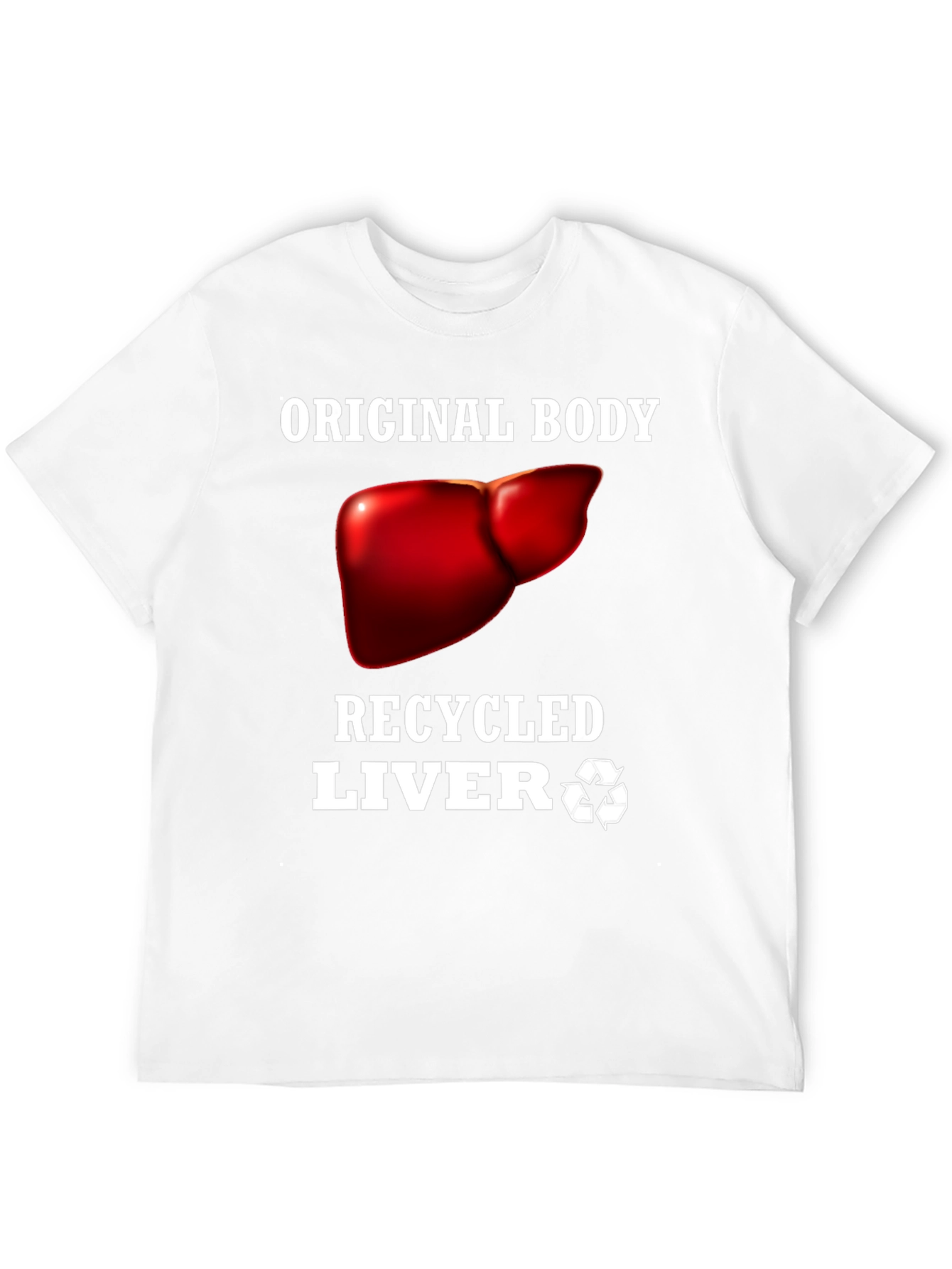 Recycled Liver Graphic Tee - Black Humor T-Shirt