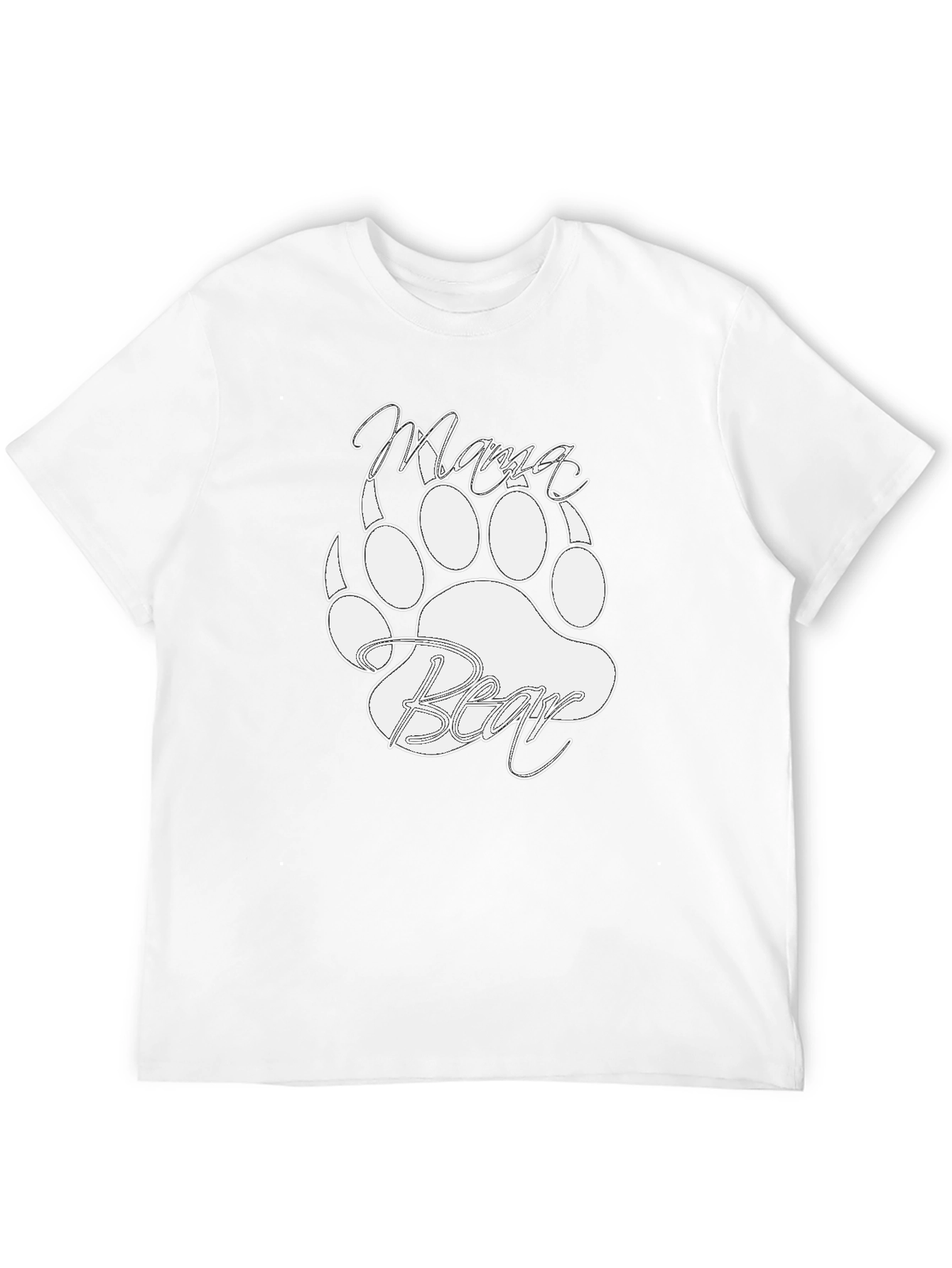 Mama Bear T-Shirt - Cute Bear Paw Design