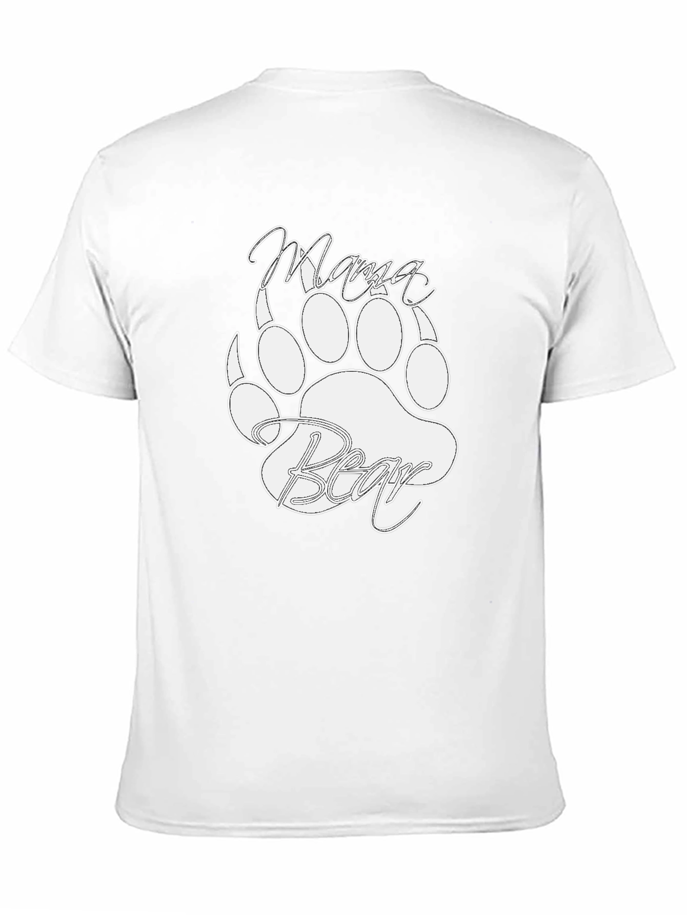 Mama Bear T-Shirt - Cute Bear Paw Design