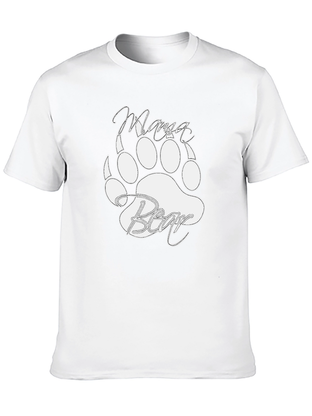 Mama Bear T-Shirt - Cute Bear Paw Design
