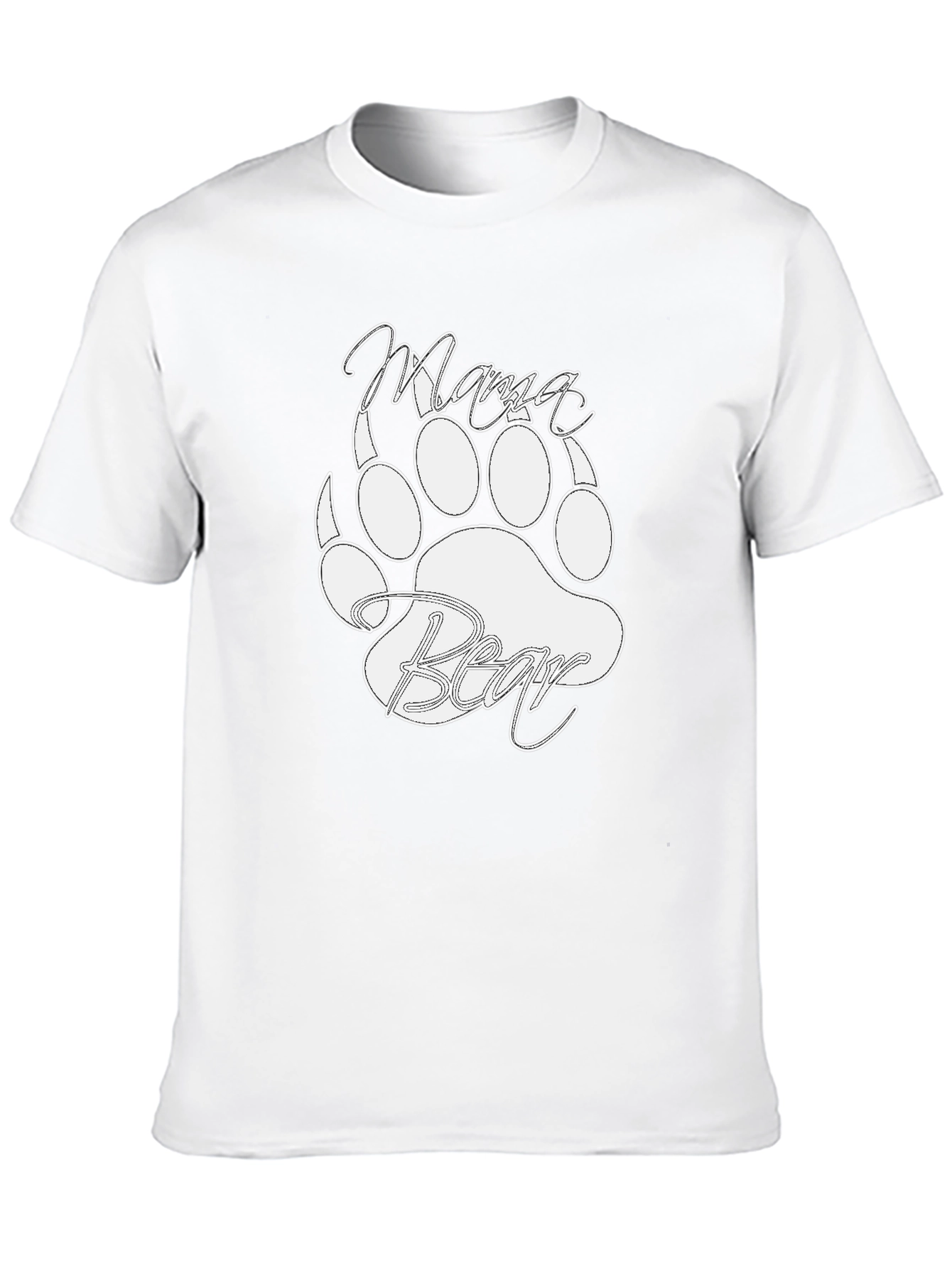 Mama Bear T-Shirt - Cute Bear Paw Design