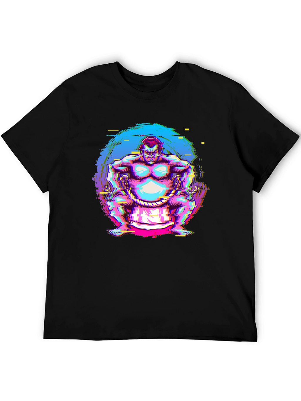 Sumo Wrestler Graphic Tee - Black