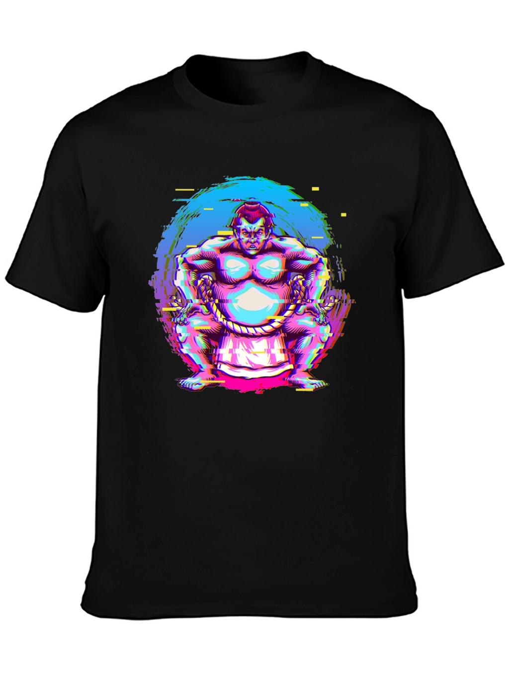 Sumo Wrestler Graphic Tee - Black