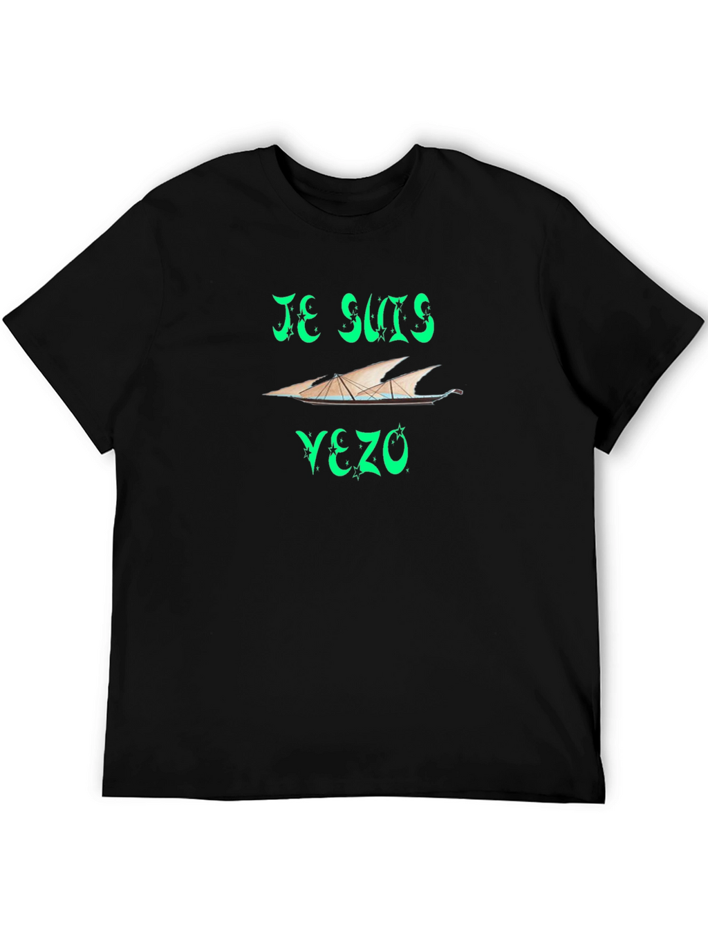 Je Suis Yezo Black T-Shirt - Unique Design