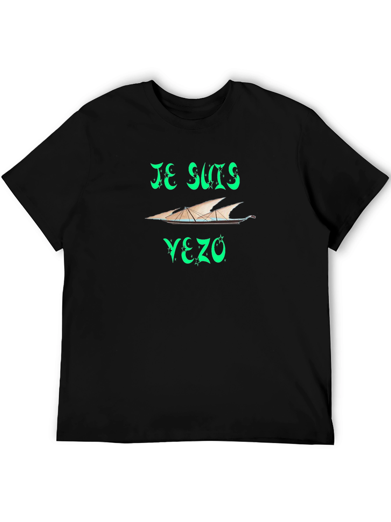 Je Suis Yezo Black T-Shirt - Unique Design