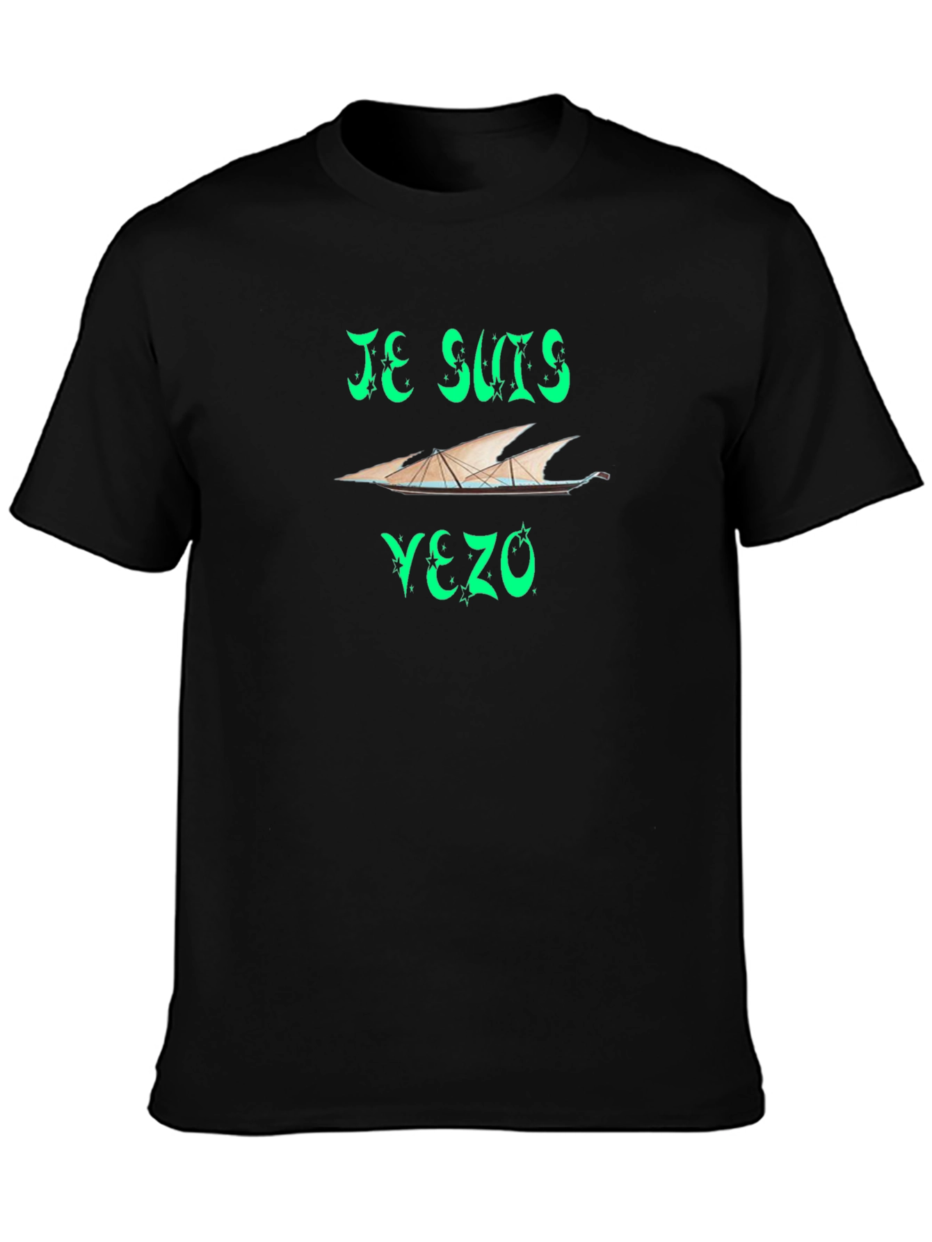 Je Suis Yezo Black T-Shirt - Unique Design