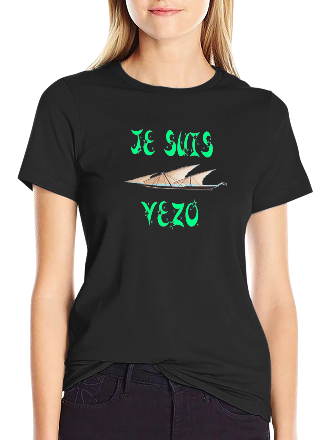 Je Suis Yezo Black T-Shirt - Unique Design