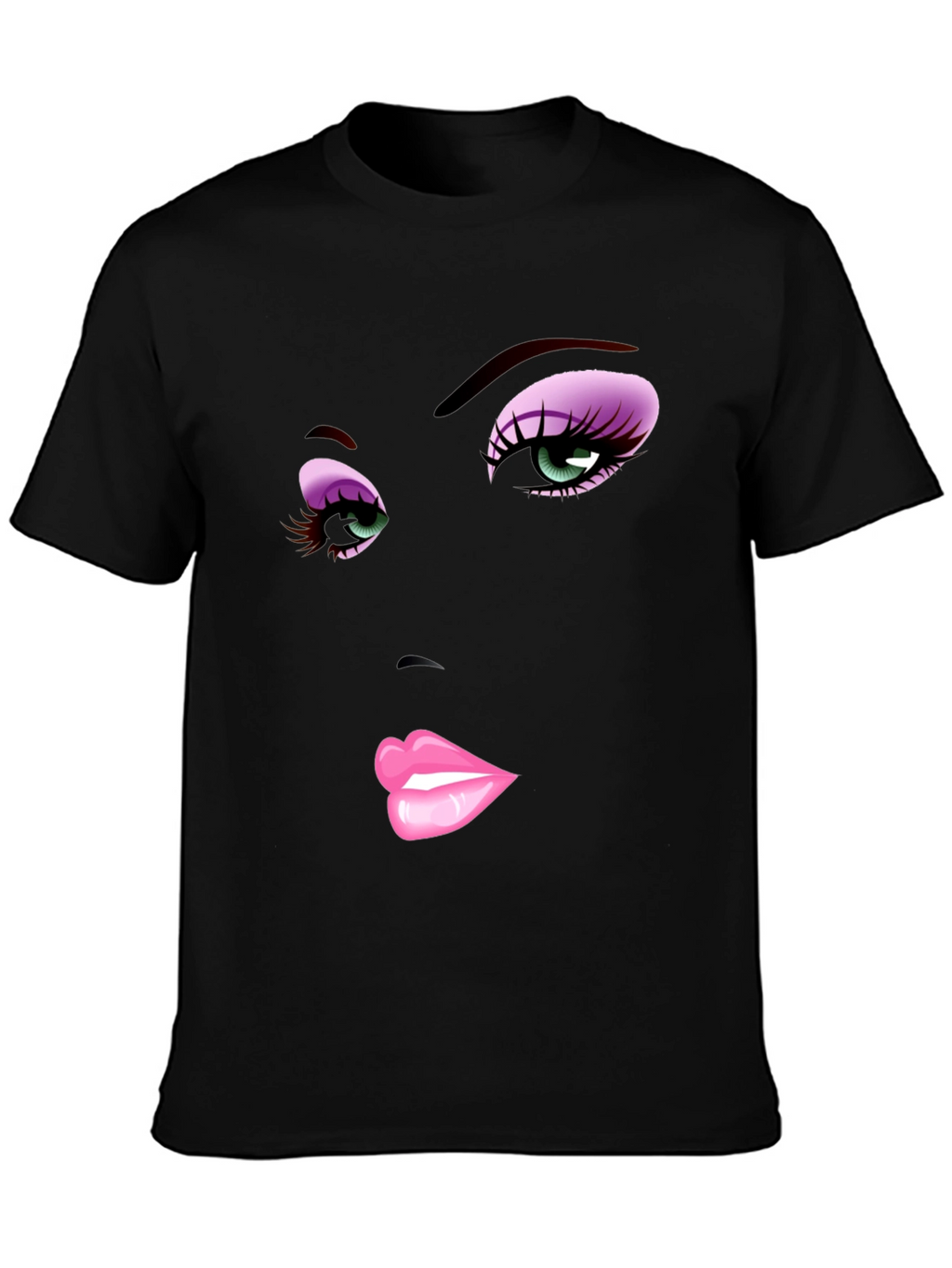 Glam Face Graphic T-Shirt - Bold Style