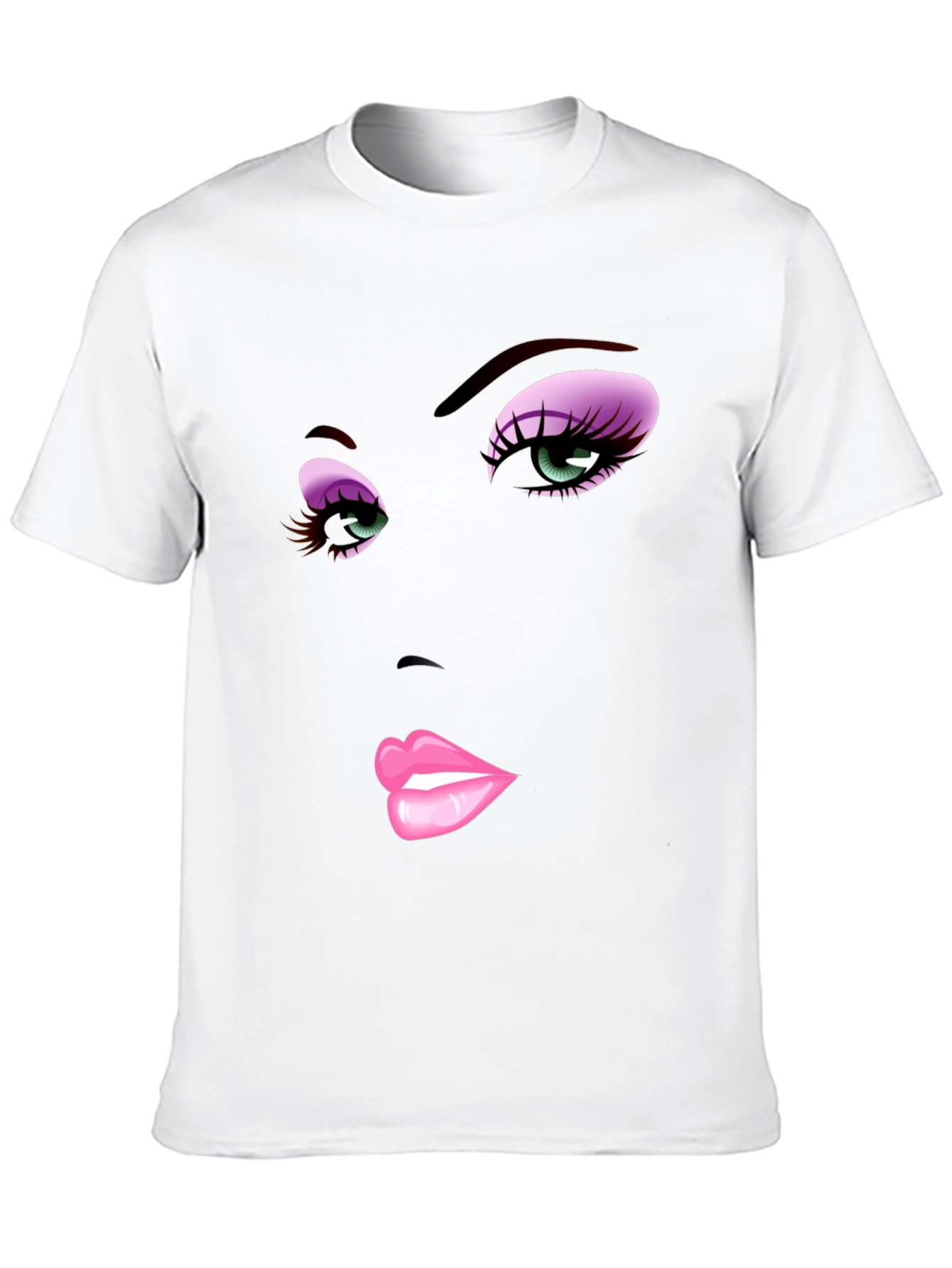 Glam Face Graphic T-Shirt - Bold Style