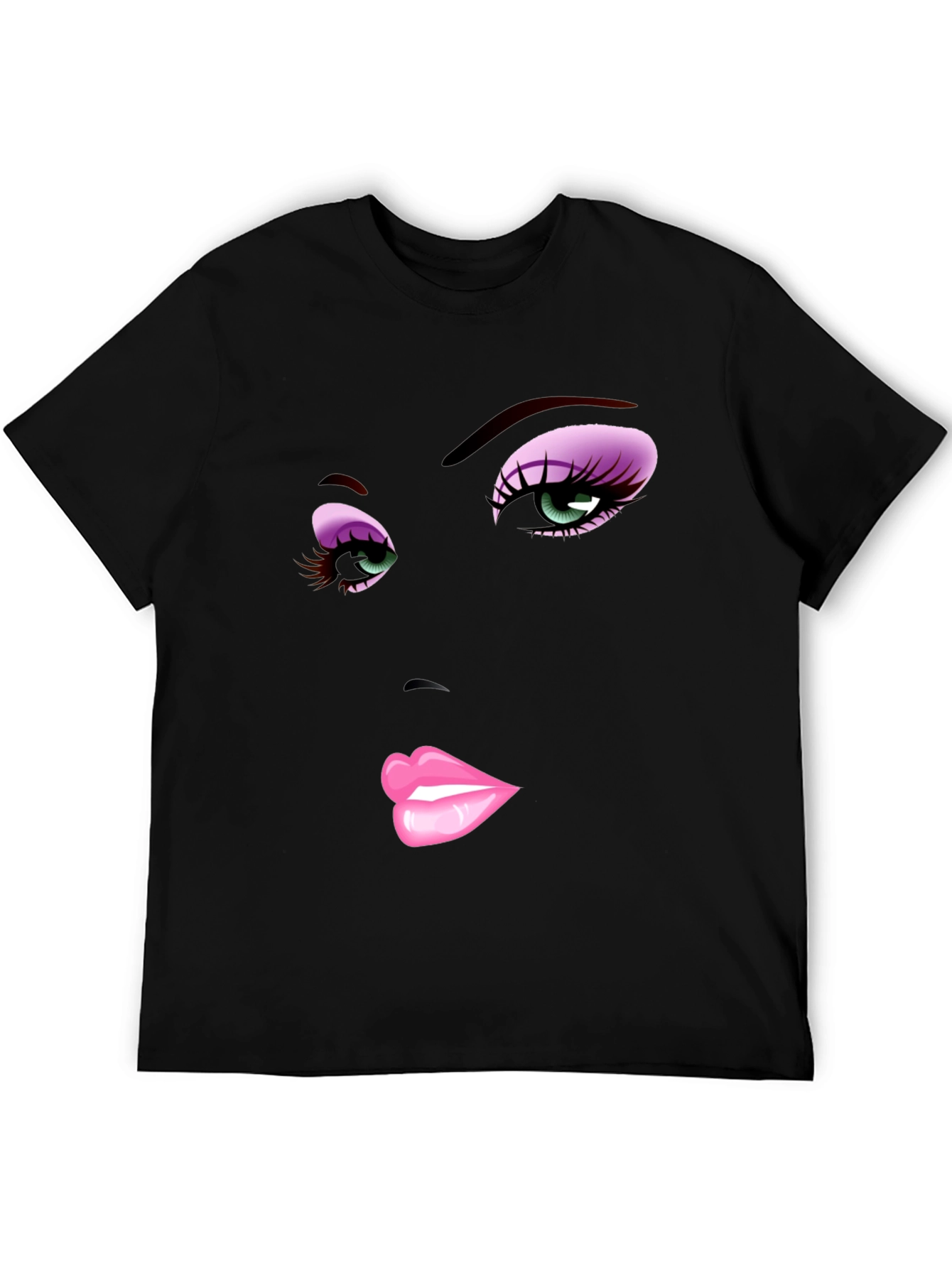 Glam Face Graphic T-Shirt - Bold Style