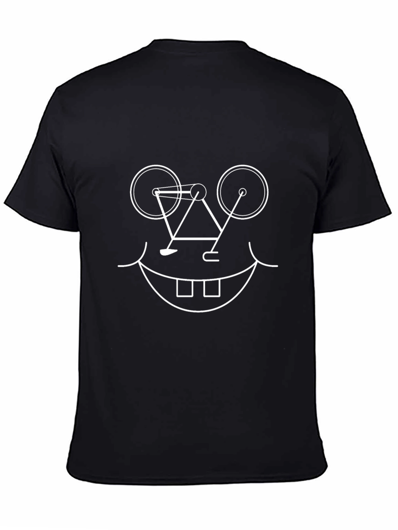 Bicycle Smile Graphic Tee - Cool Cyclist Shirt