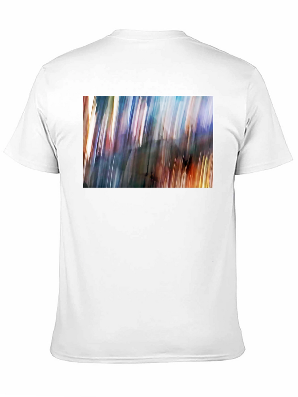 Abstract Blur Art Print Black T-Shirt