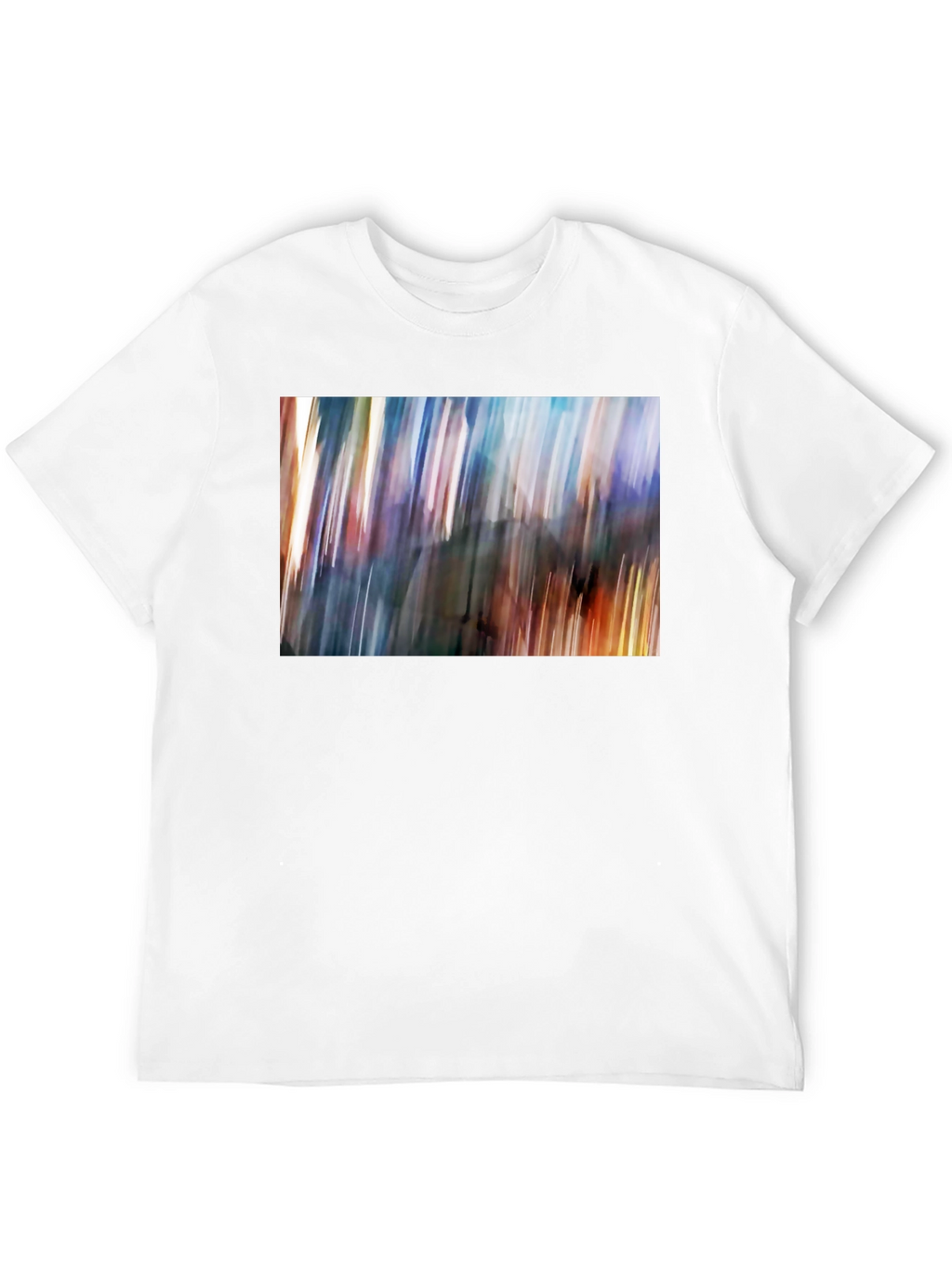 Abstract Blur Art Print Black T-Shirt