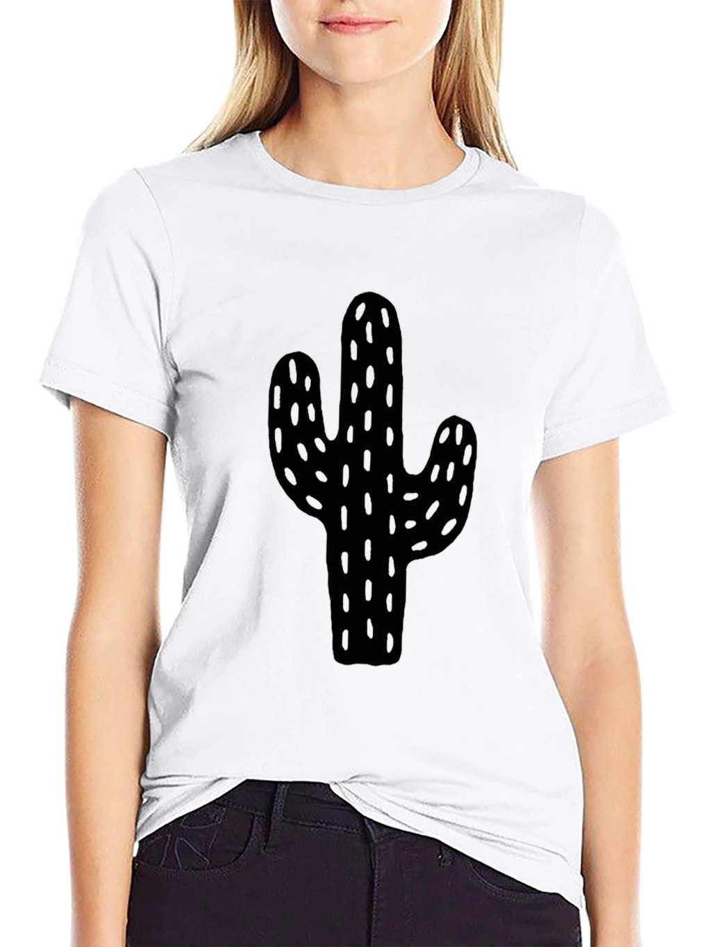 Cactus Graphic Black T-Shirt
