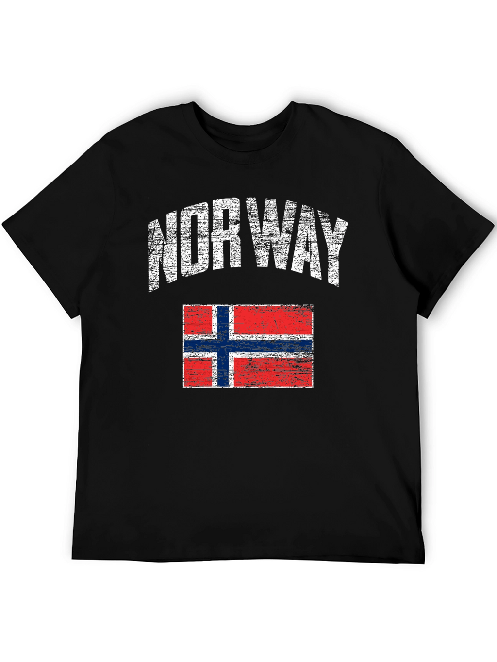 Norway Flag Distressed T-Shirt