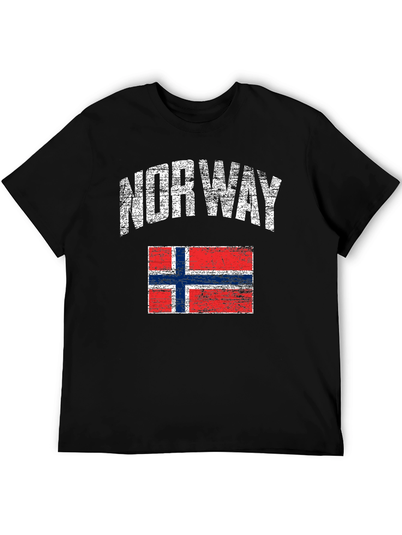 Norway Flag Distressed T-Shirt