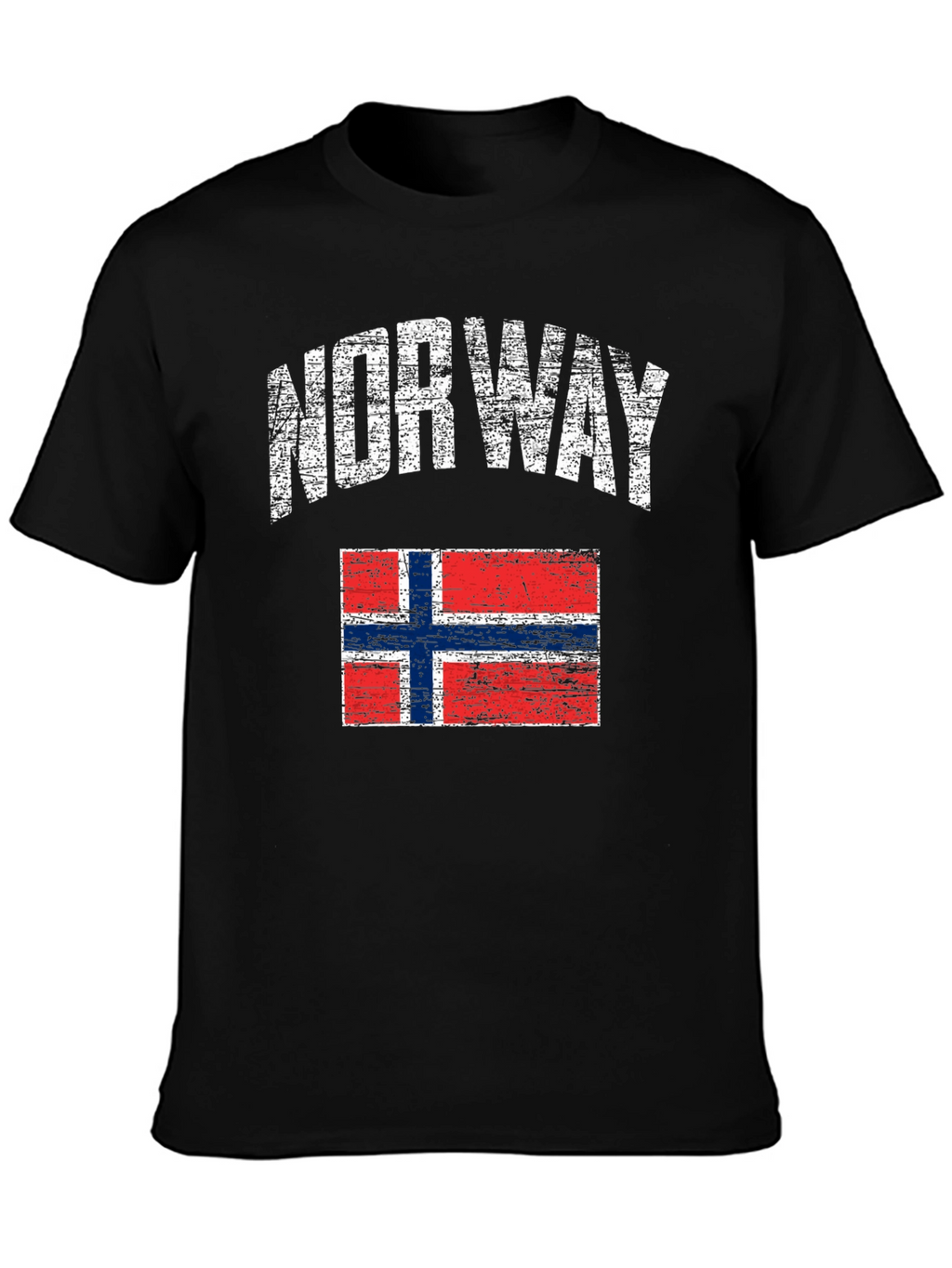 Norway Flag Distressed T-Shirt