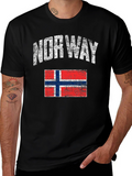 Norway Flag Distressed T-Shirt