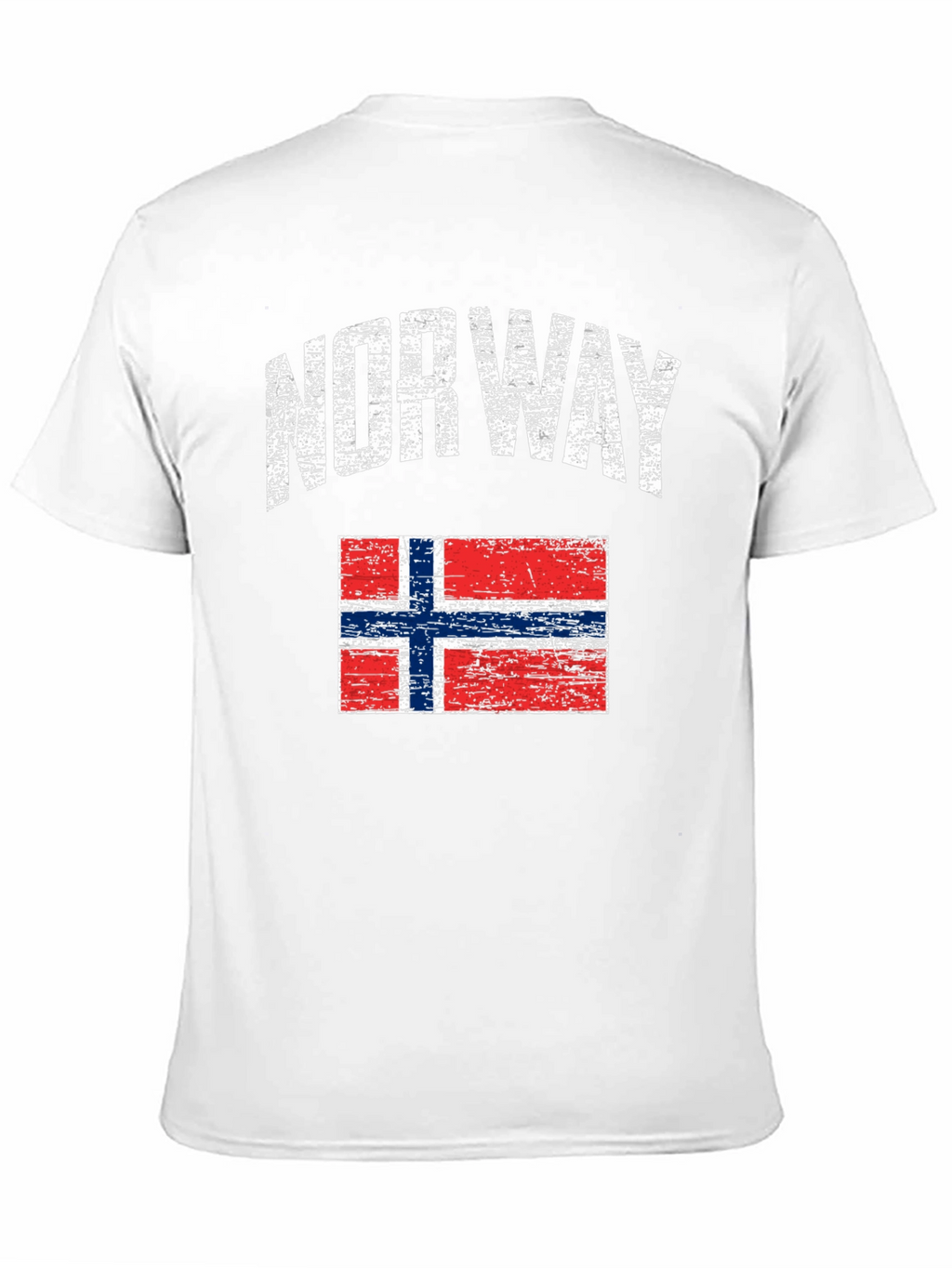 Norway Flag Distressed T-Shirt