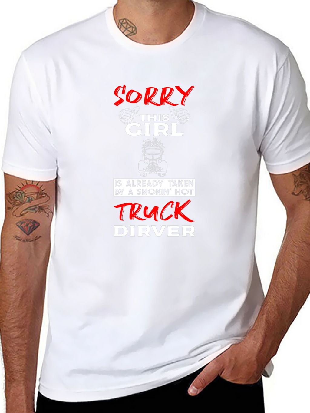 Funny Truck Driver T-Shirt - Sorry This Girl