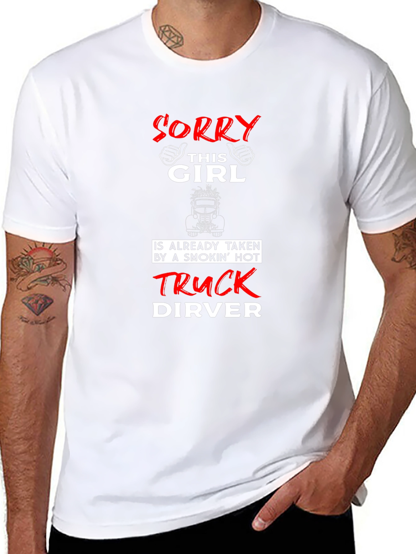Funny Truck Driver T-Shirt - Sorry This Girl