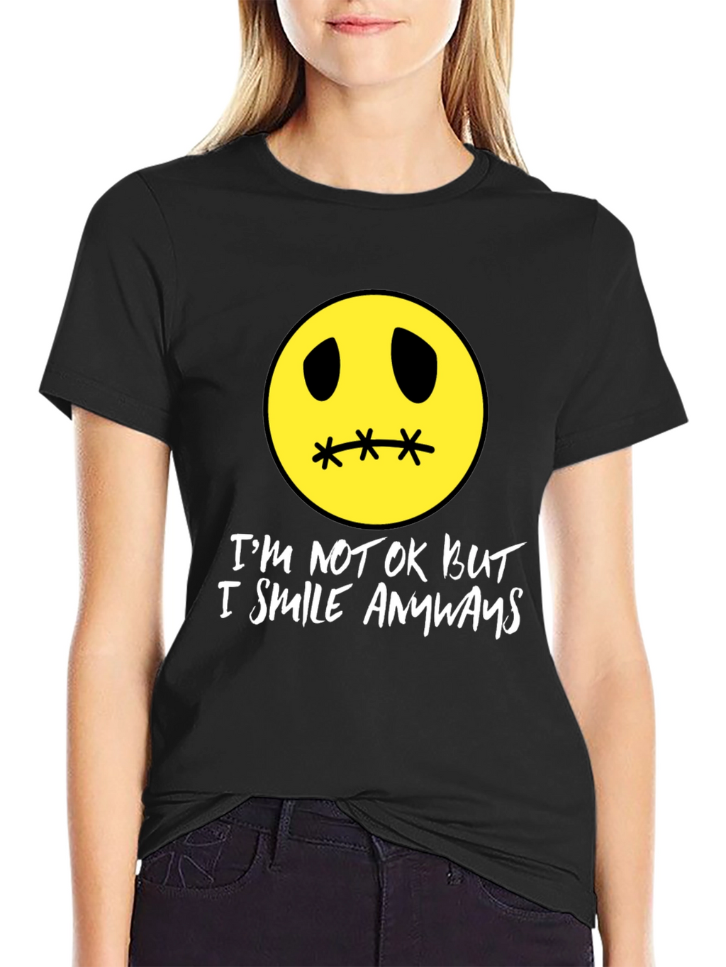 Im Not Okay But I Smile Anyways T-Shirt