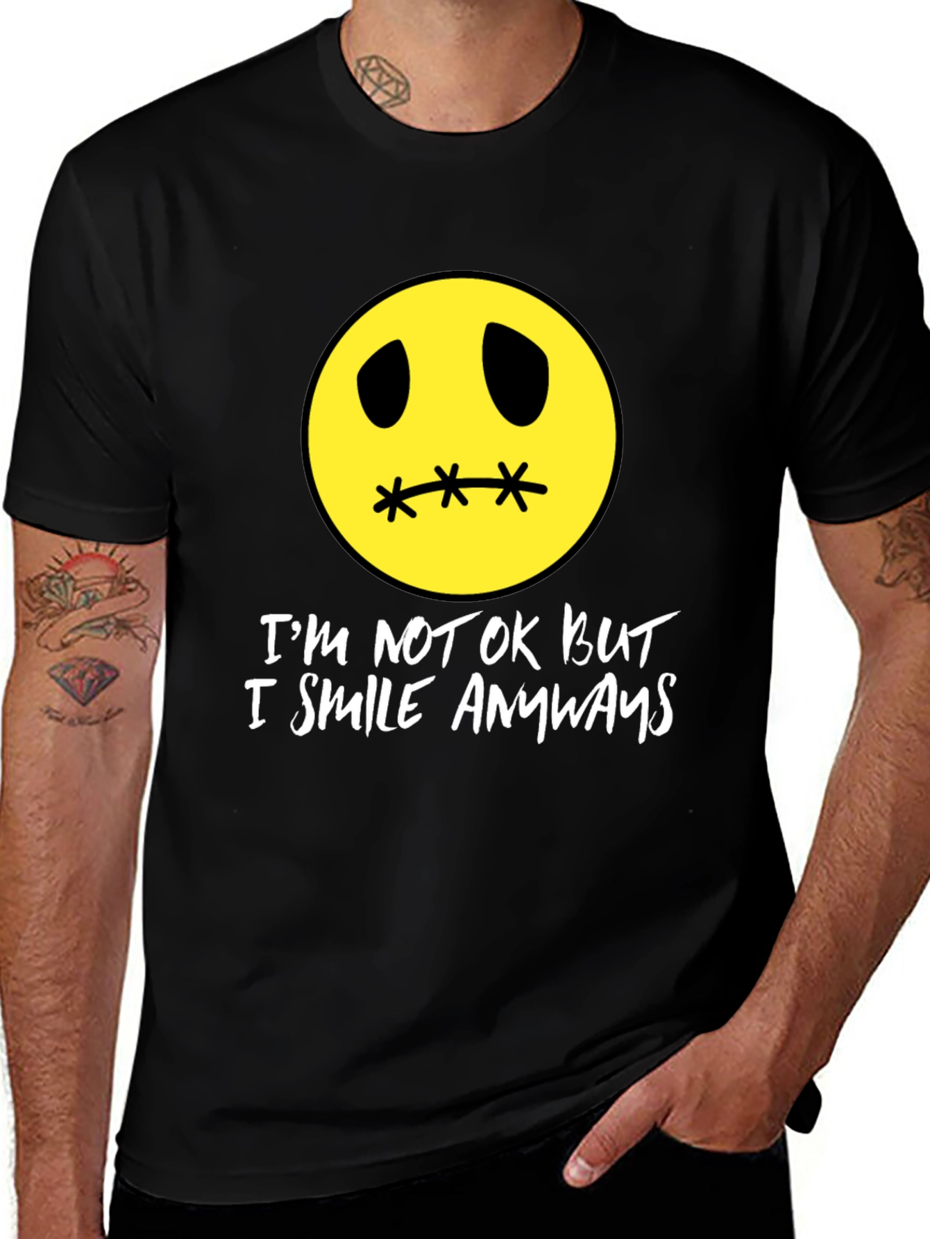 Im Not Okay But I Smile Anyways T-Shirt