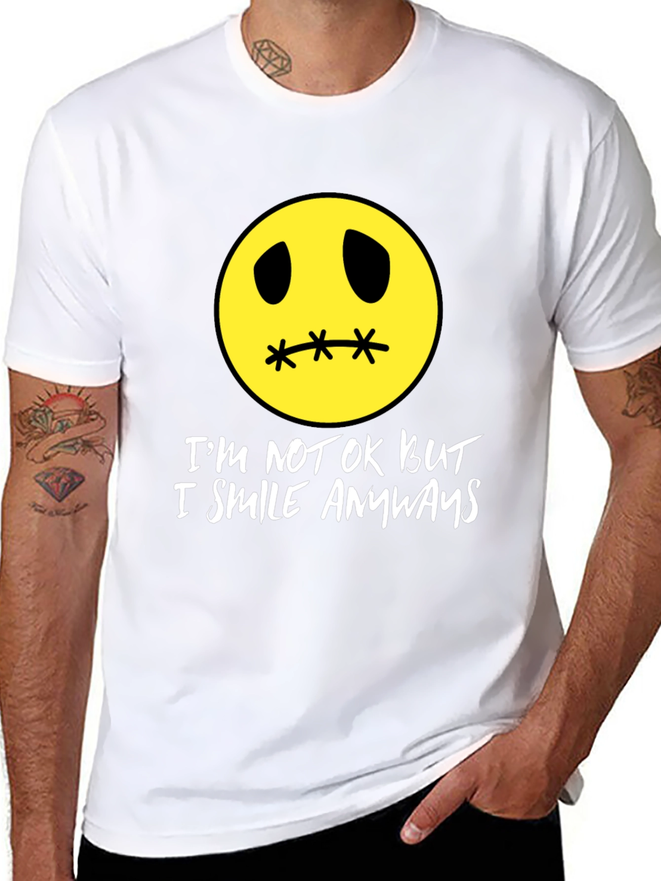 Im Not Okay But I Smile Anyways T-Shirt