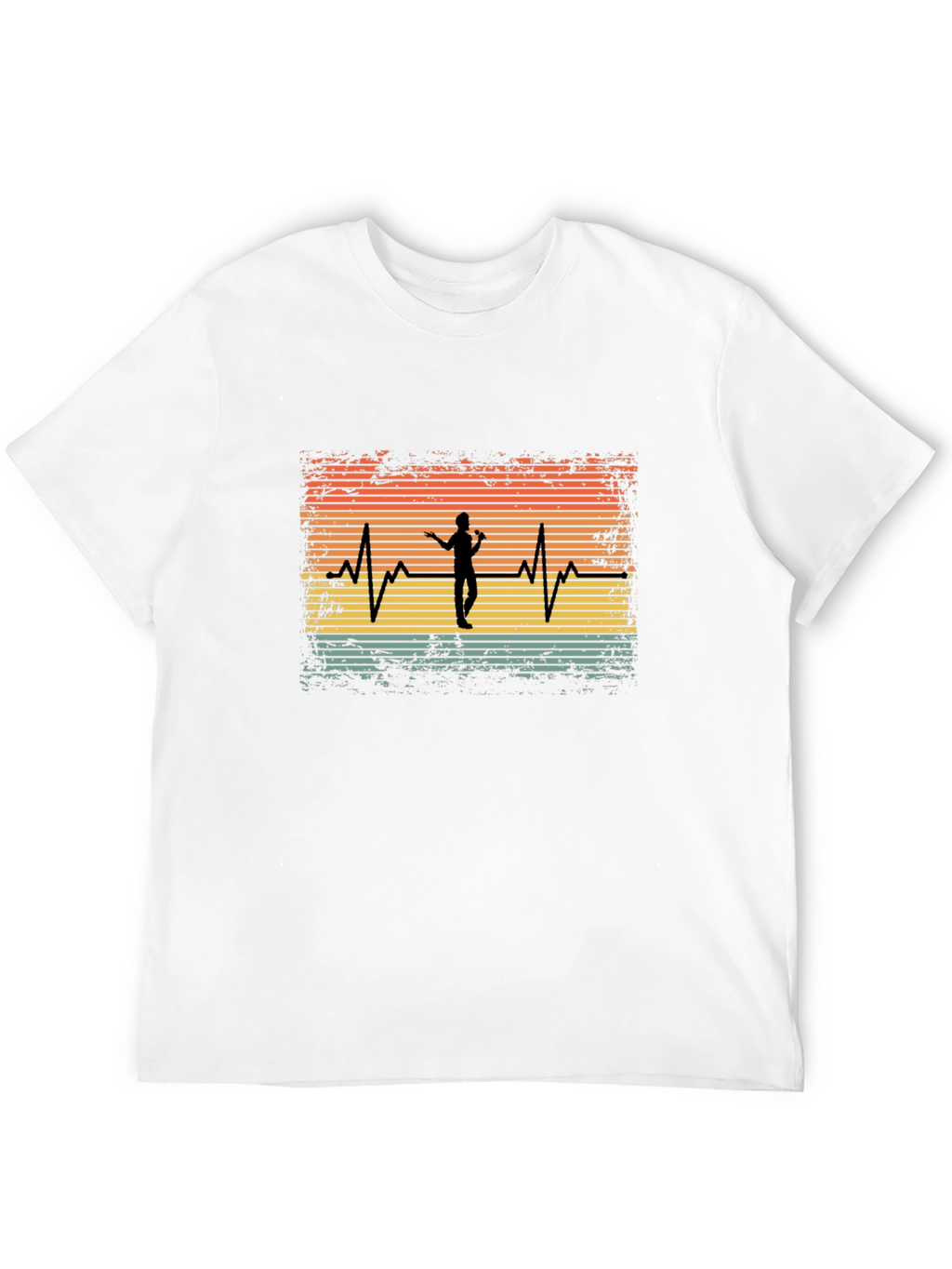 Singer Heartbeat Black Tee - Music Lover