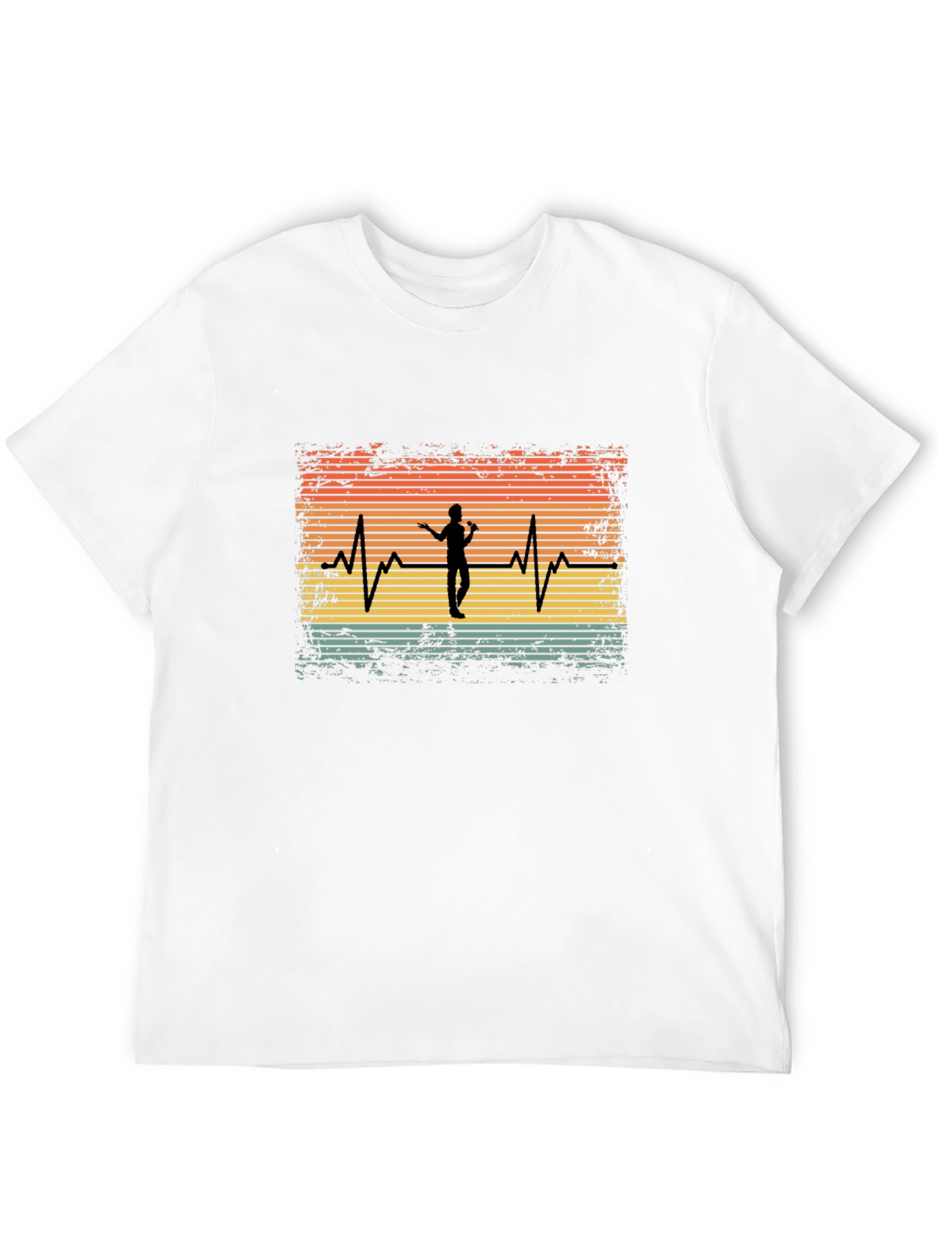 Singer Heartbeat Black Tee - Music Lover