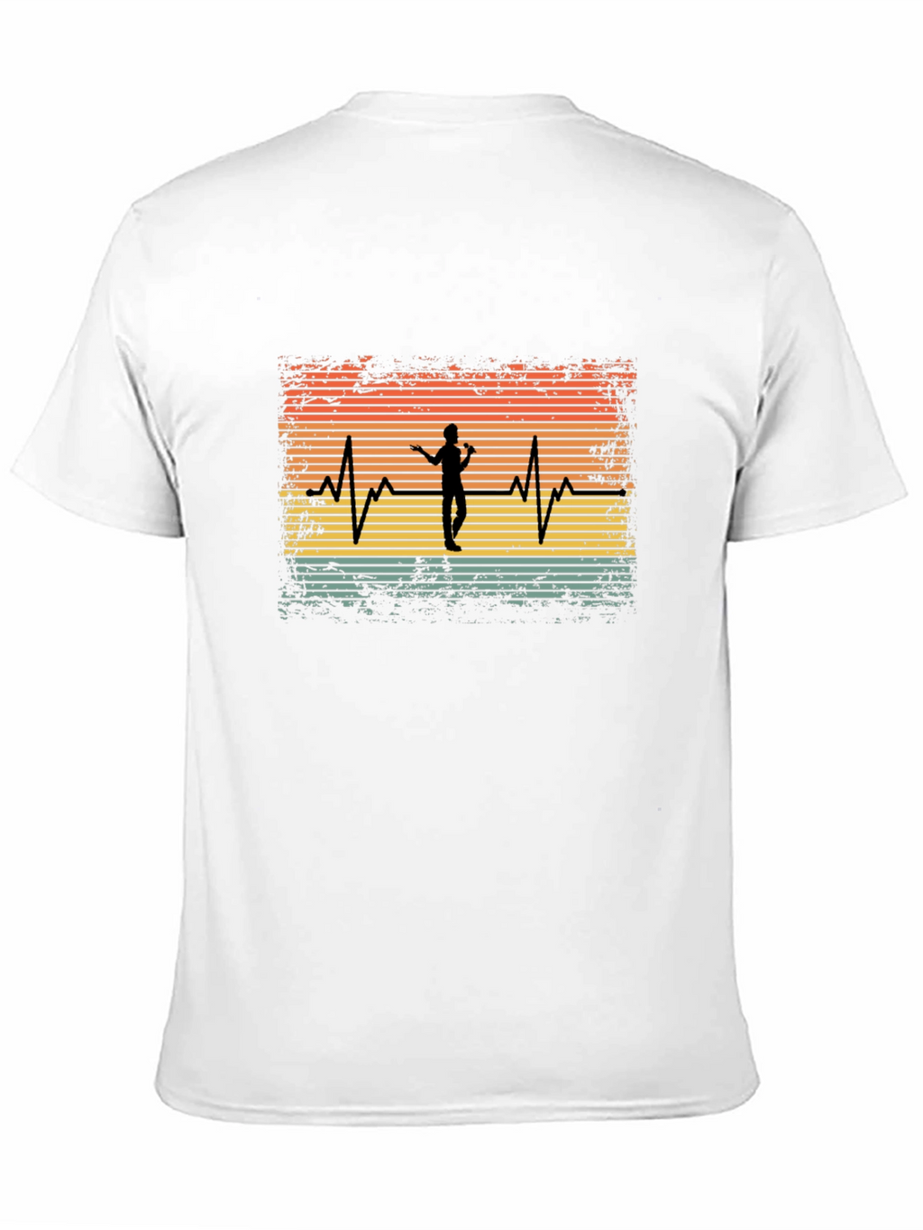 Singer Heartbeat Black Tee - Music Lover