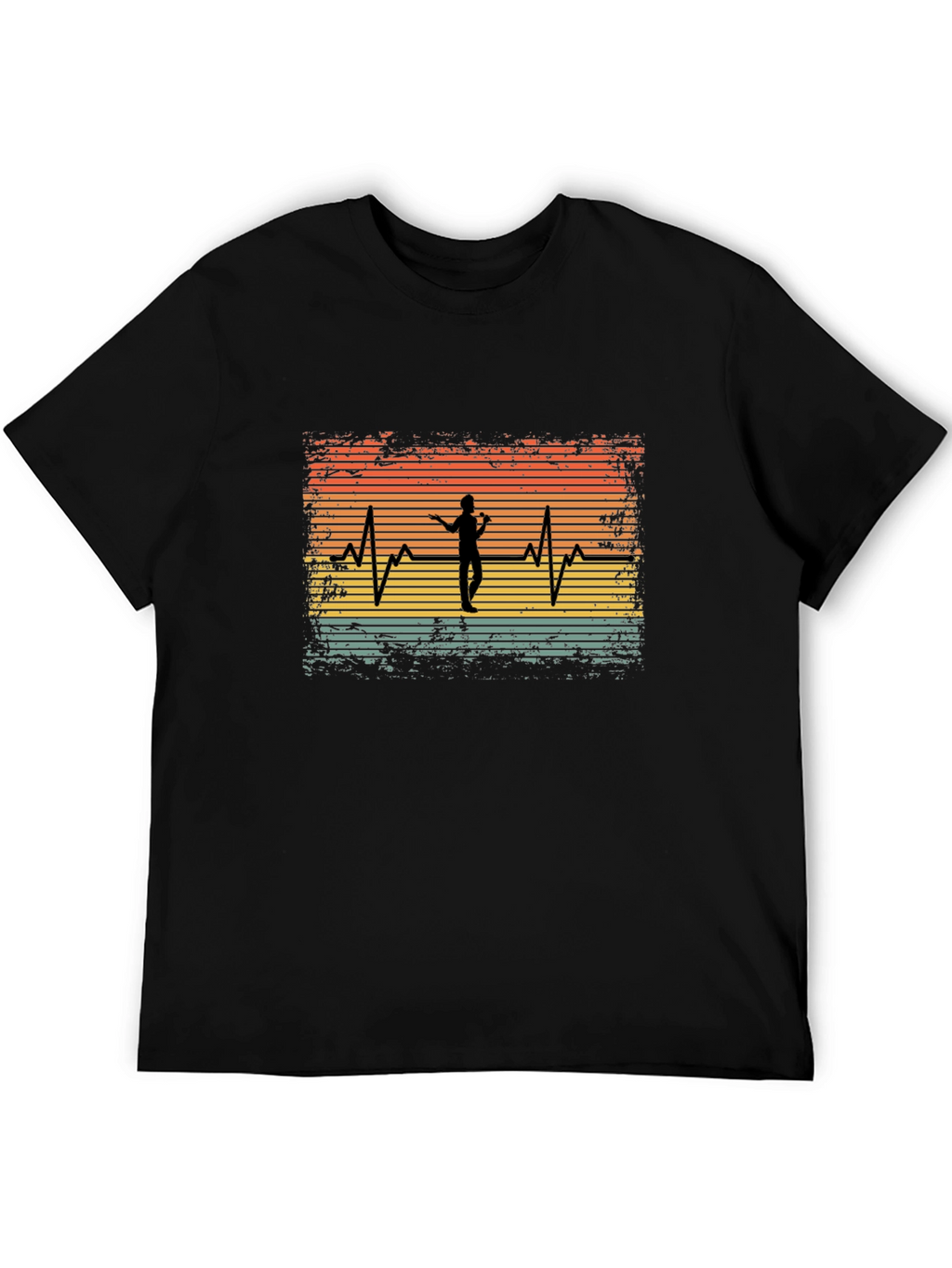 Singer Heartbeat Black Tee - Music Lover