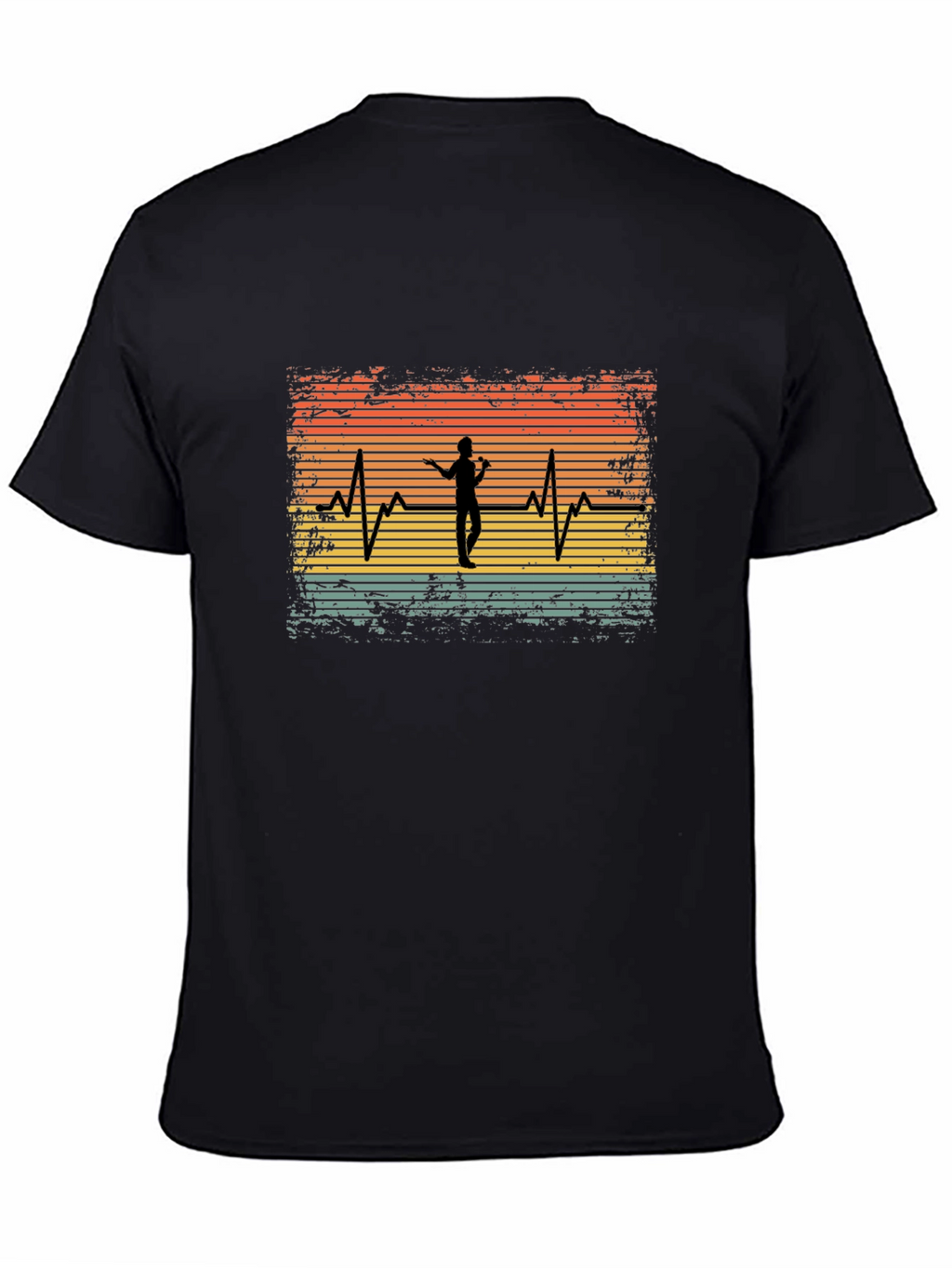 Singer Heartbeat Black Tee - Music Lover