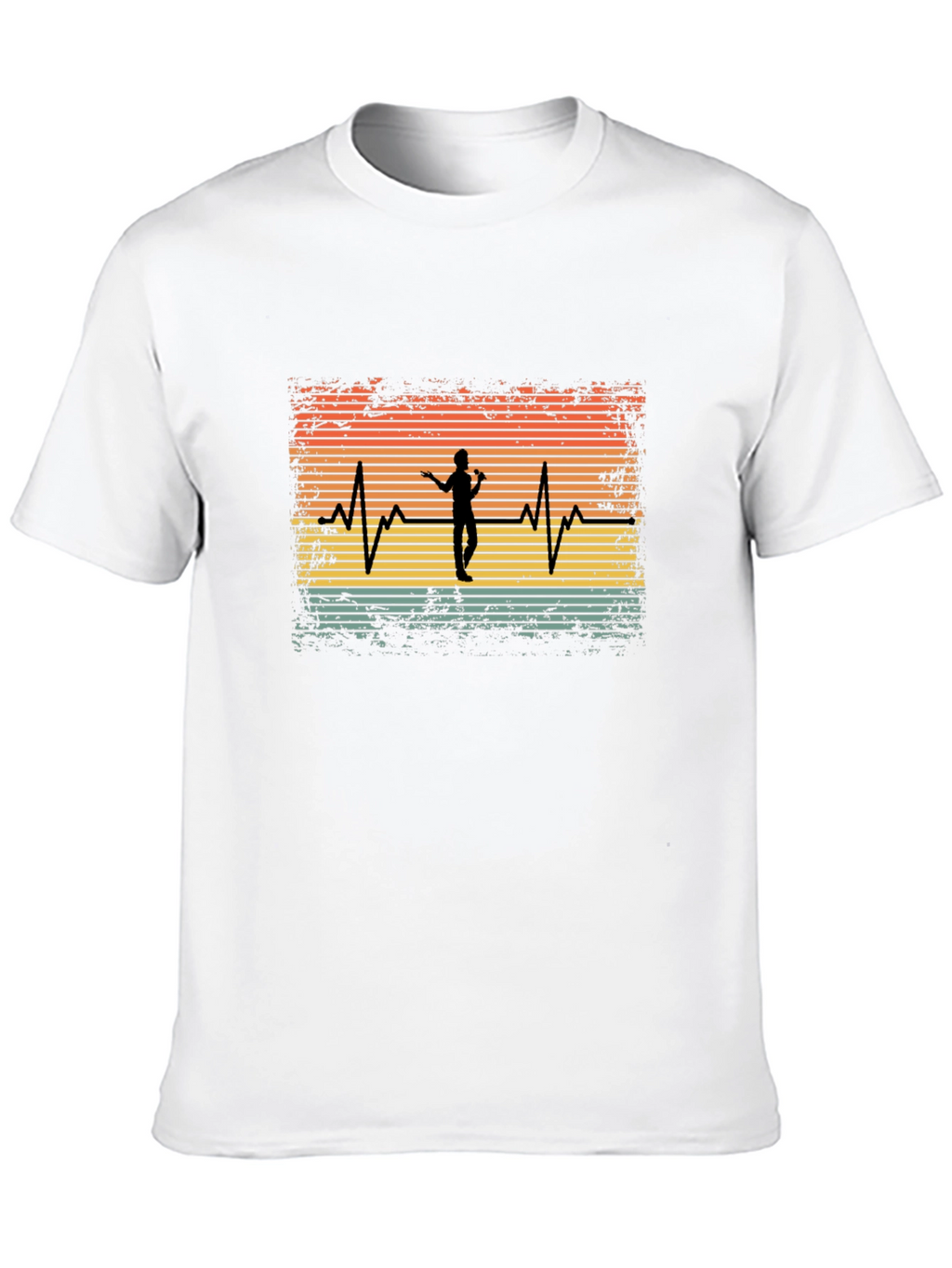 Singer Heartbeat Black Tee - Music Lover