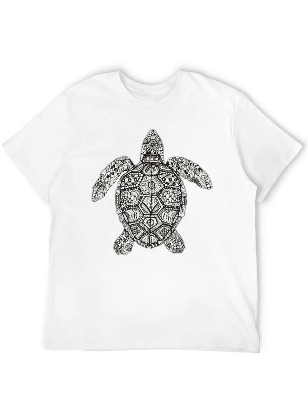 Turtle Graphic Tee - Black Short Sleeve