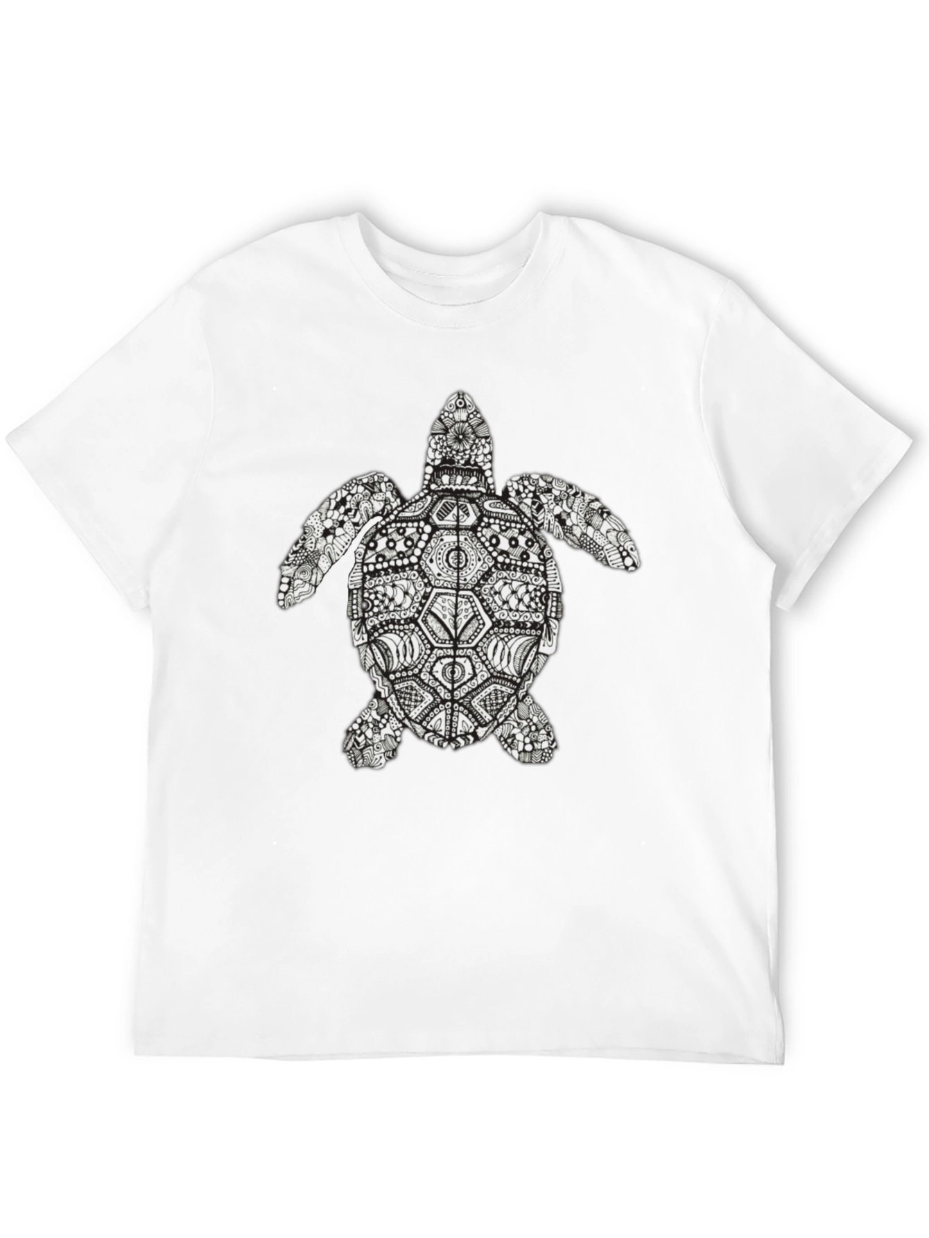 Turtle Graphic Tee - Black Short Sleeve
