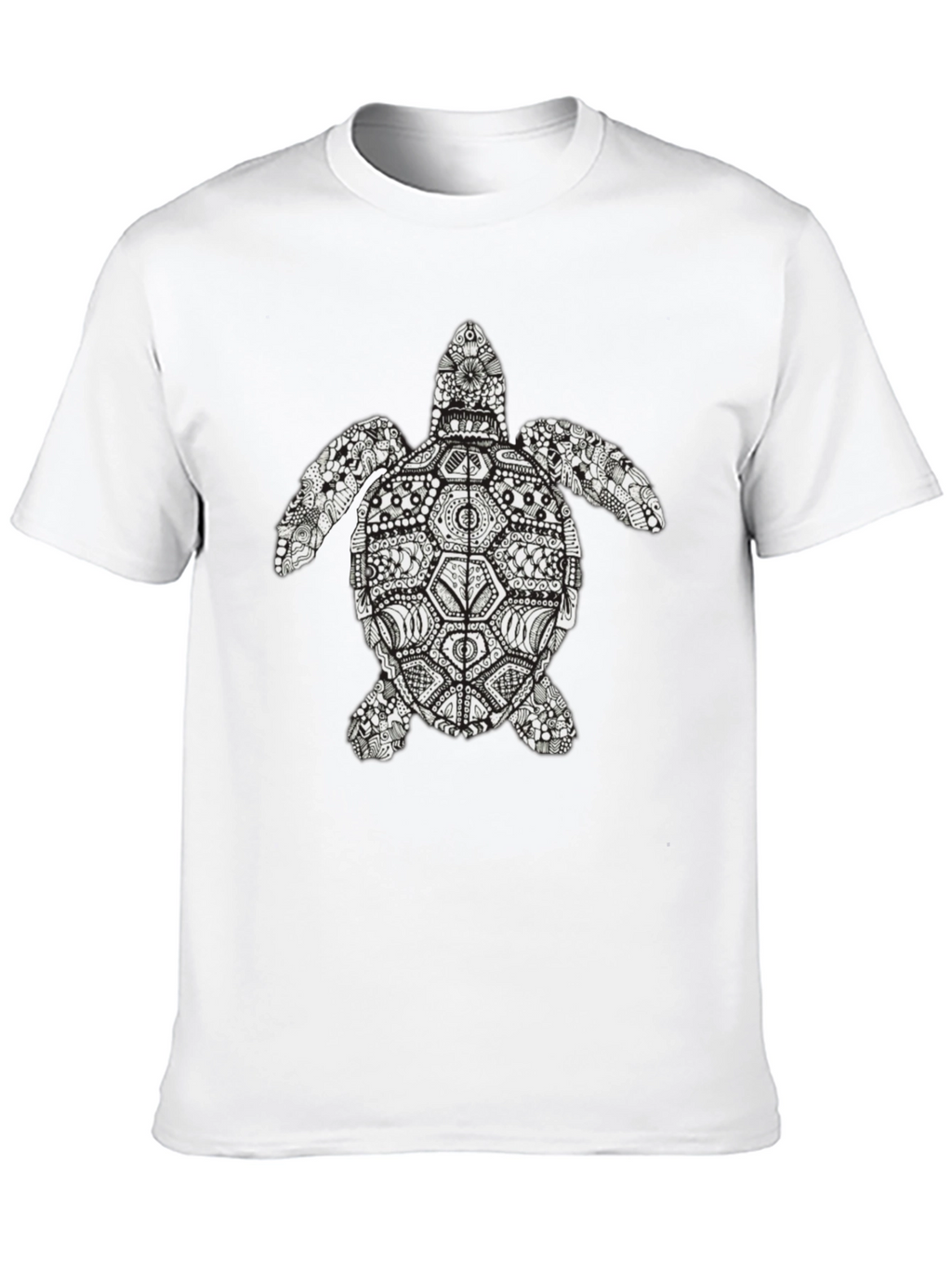 Turtle Graphic Tee - Black Short Sleeve