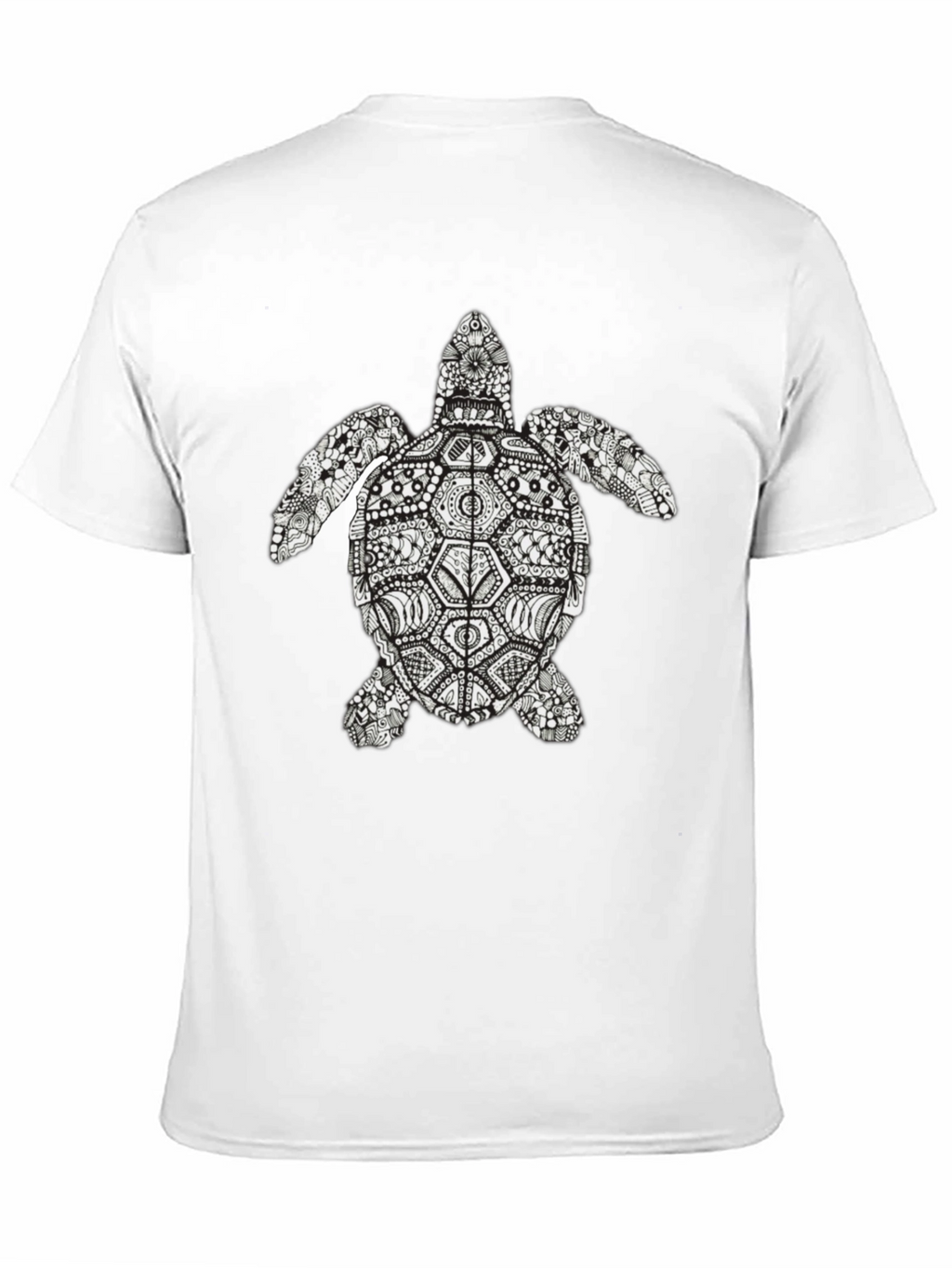 Turtle Graphic Tee - Black Short Sleeve
