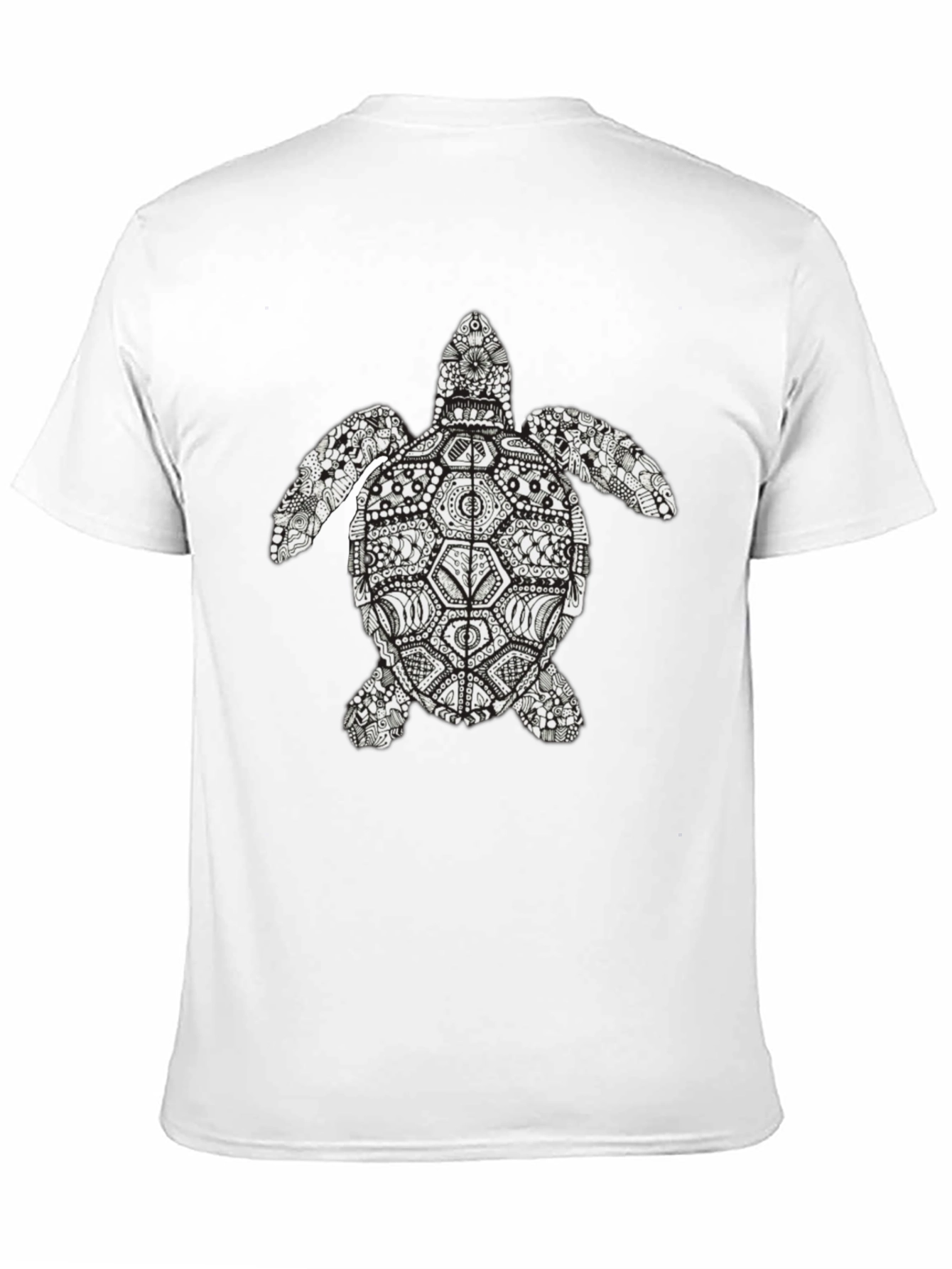Turtle Graphic Tee - Black Short Sleeve